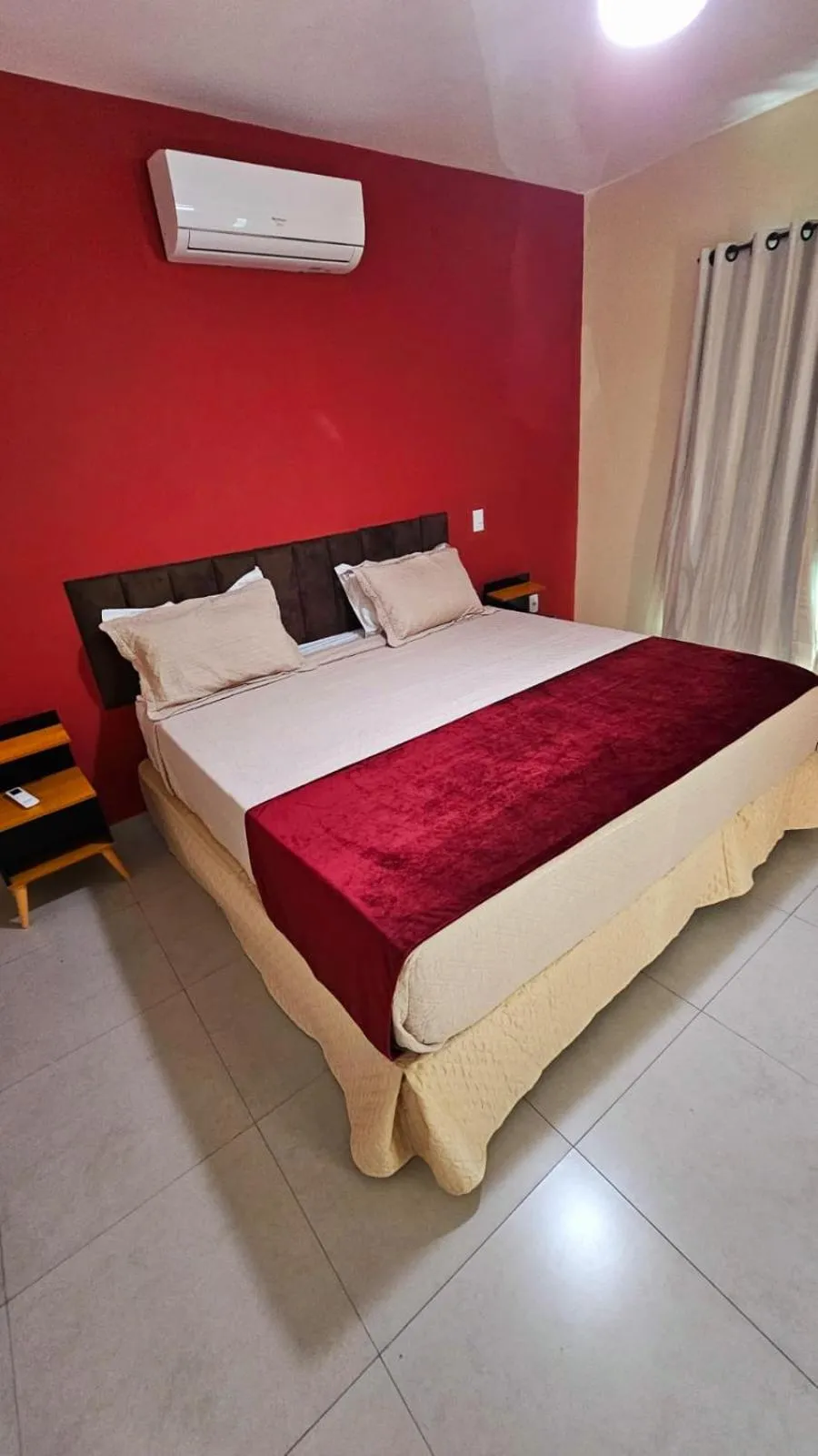 Bed in Hotel Pousada Bambuzal