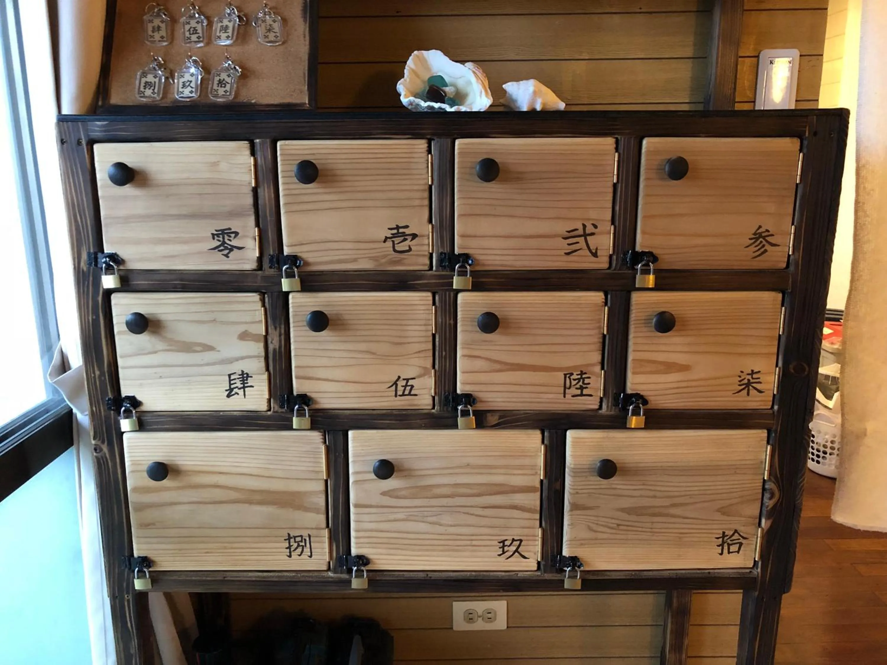 locker in Guesthouse Asibina