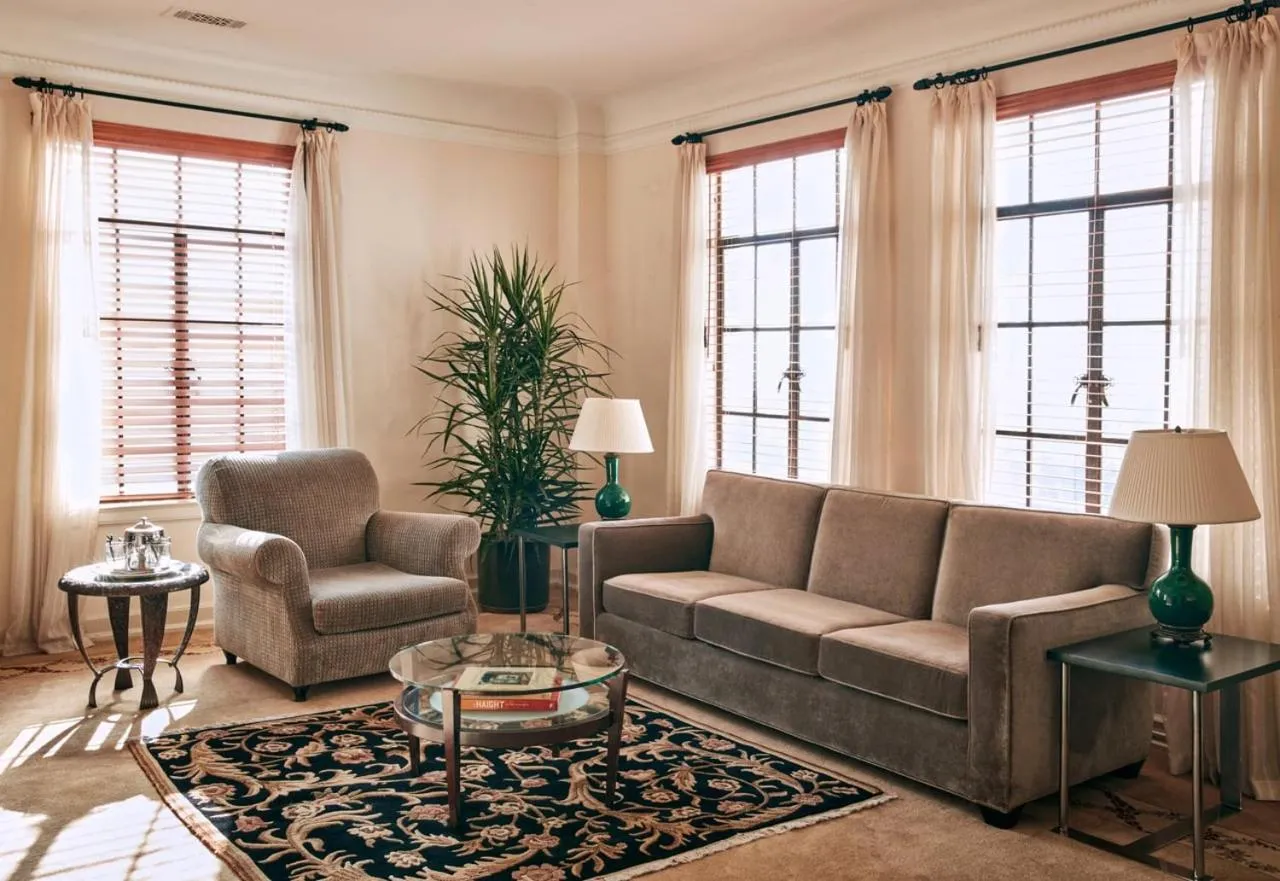 Living room in Chateau Marmont