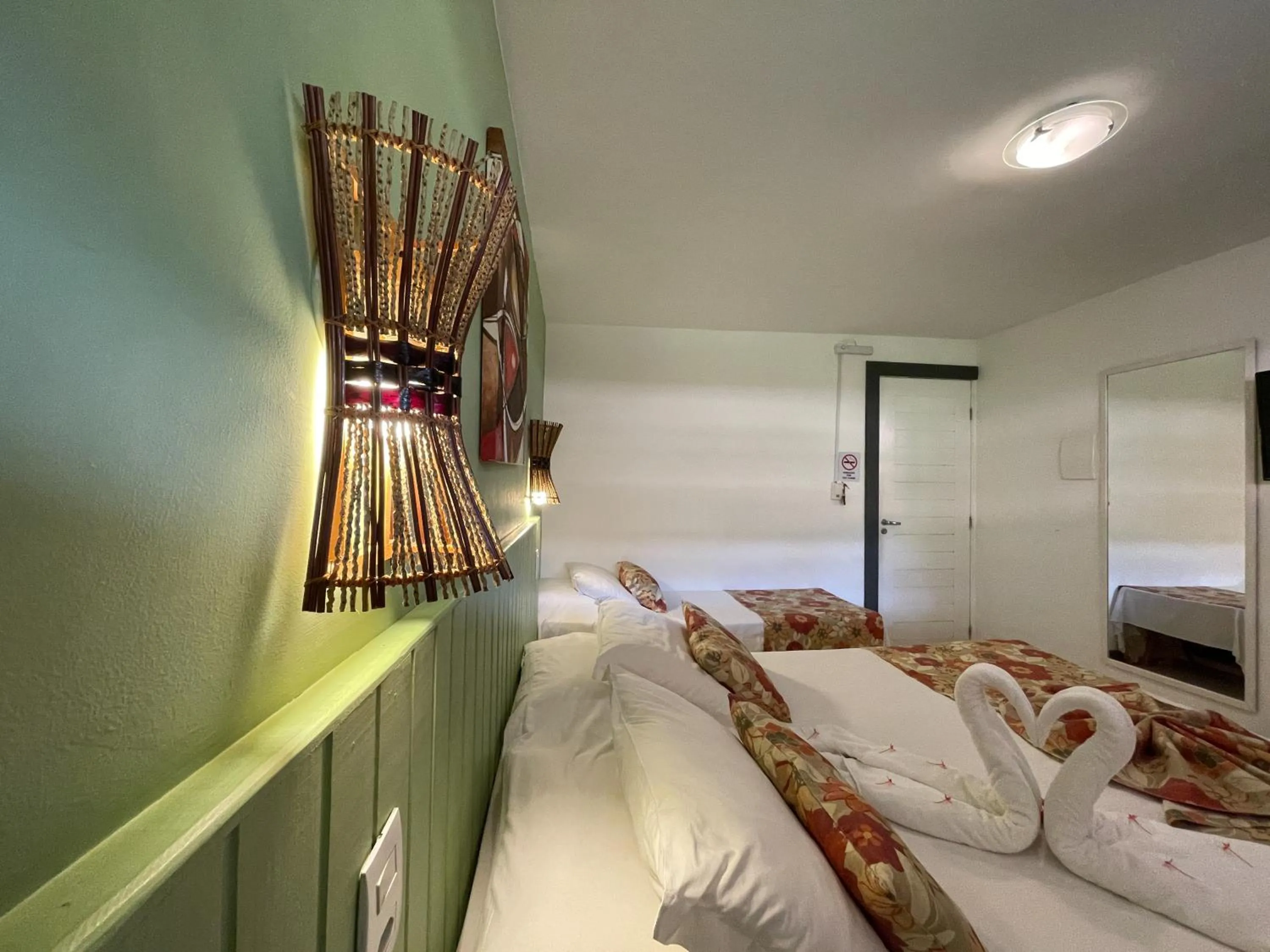 Decorative detail, Bed in Pousada Tatuapara