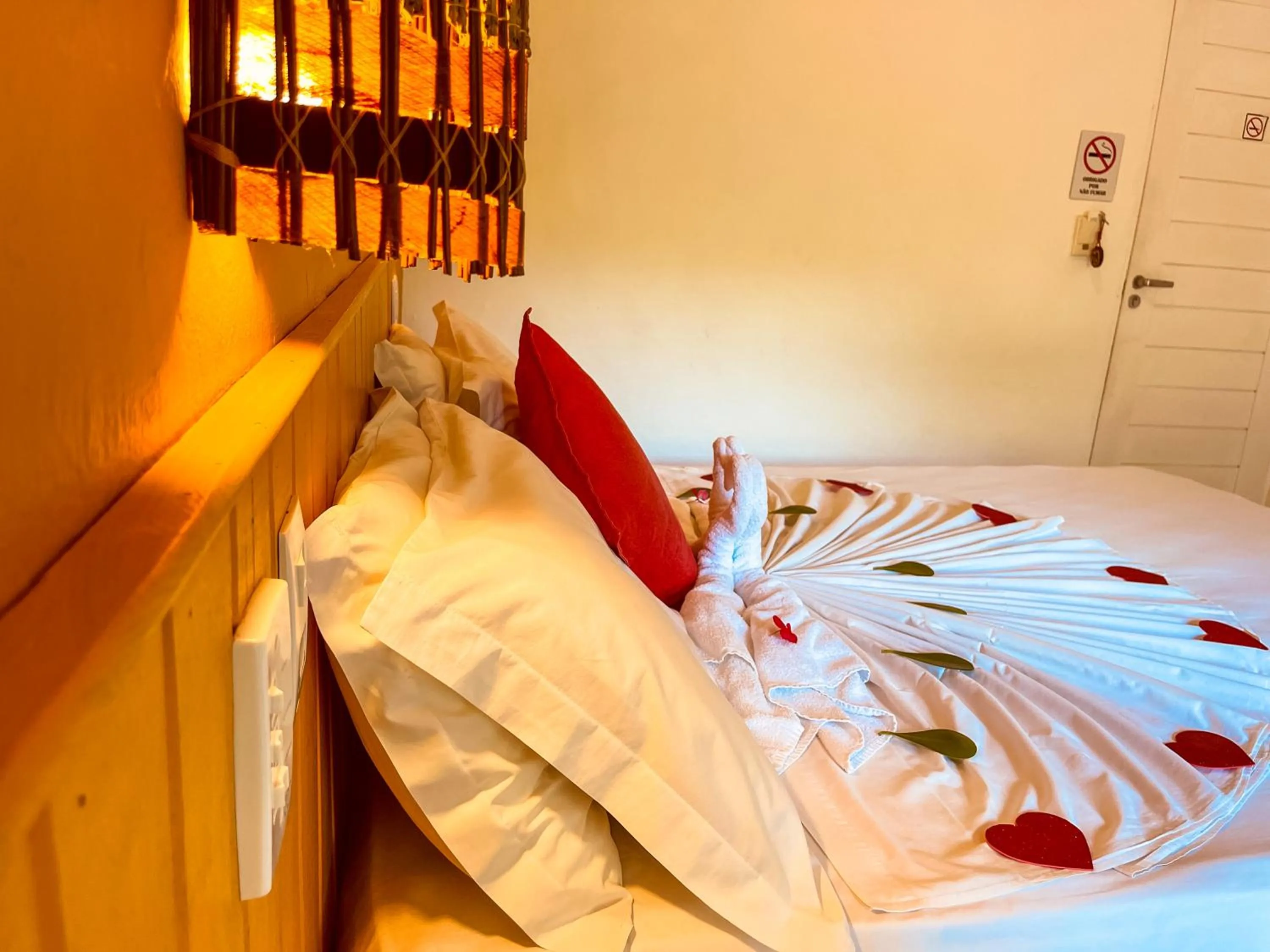 Decorative detail, Bed in Pousada Tatuapara