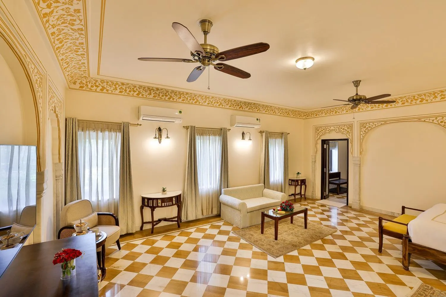 Bedroom, Bed in Royal Heritage Haveli - By Leisure Hotels