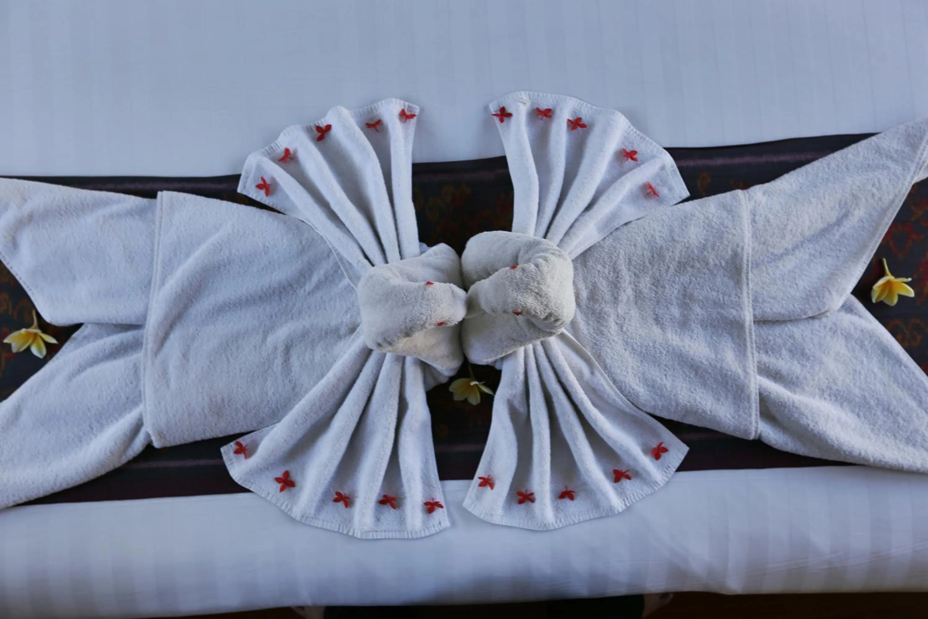Decorative detail, Bed in The Sanyas Suite Bali