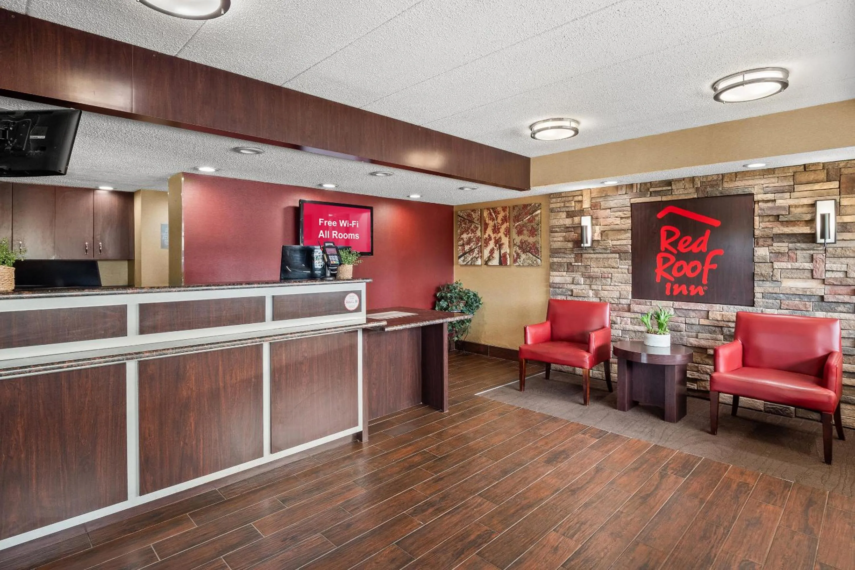 Lobby or reception in Red Roof Inn Lansing East - MSU