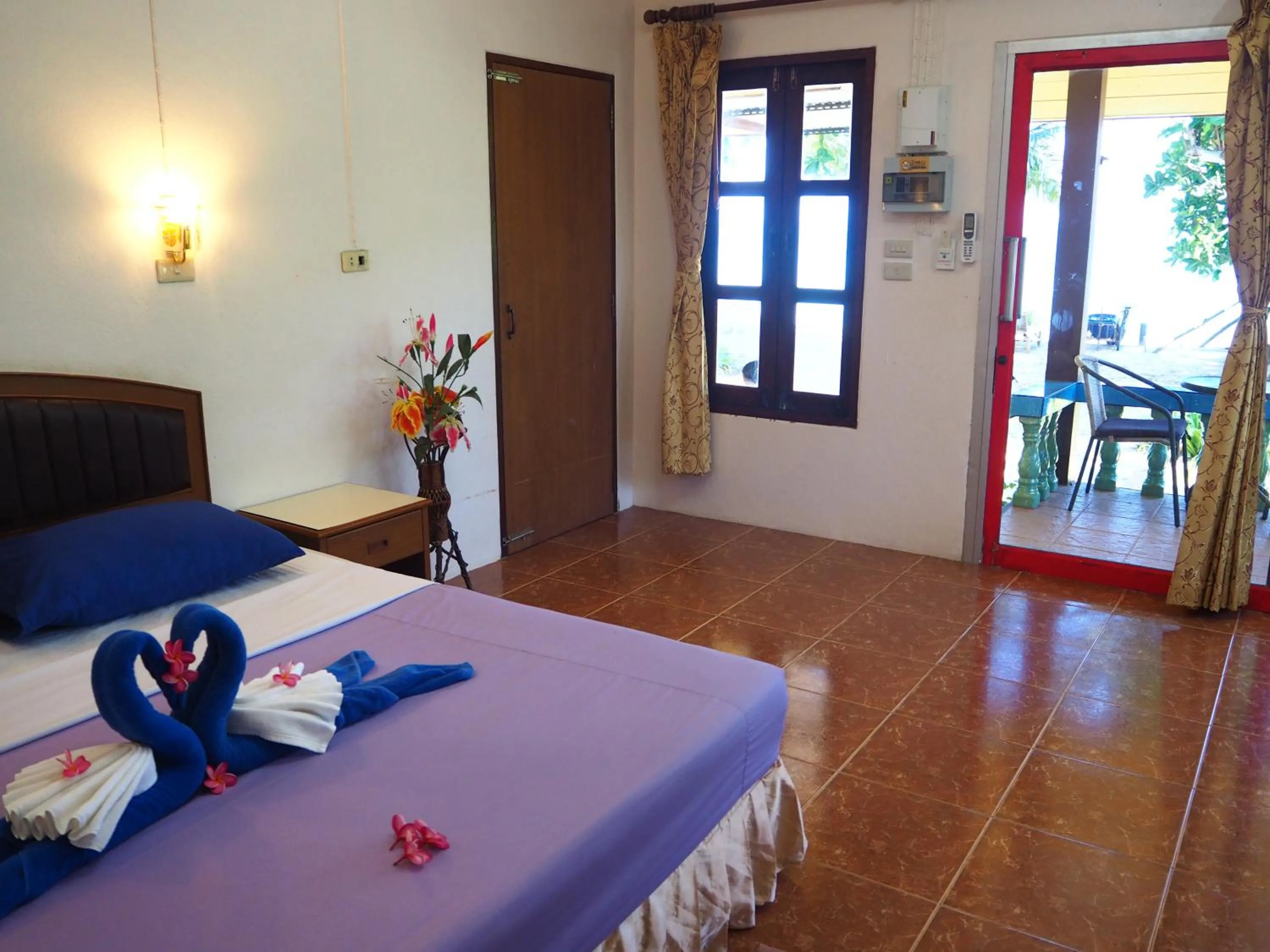 Bed in Ocean View Resort