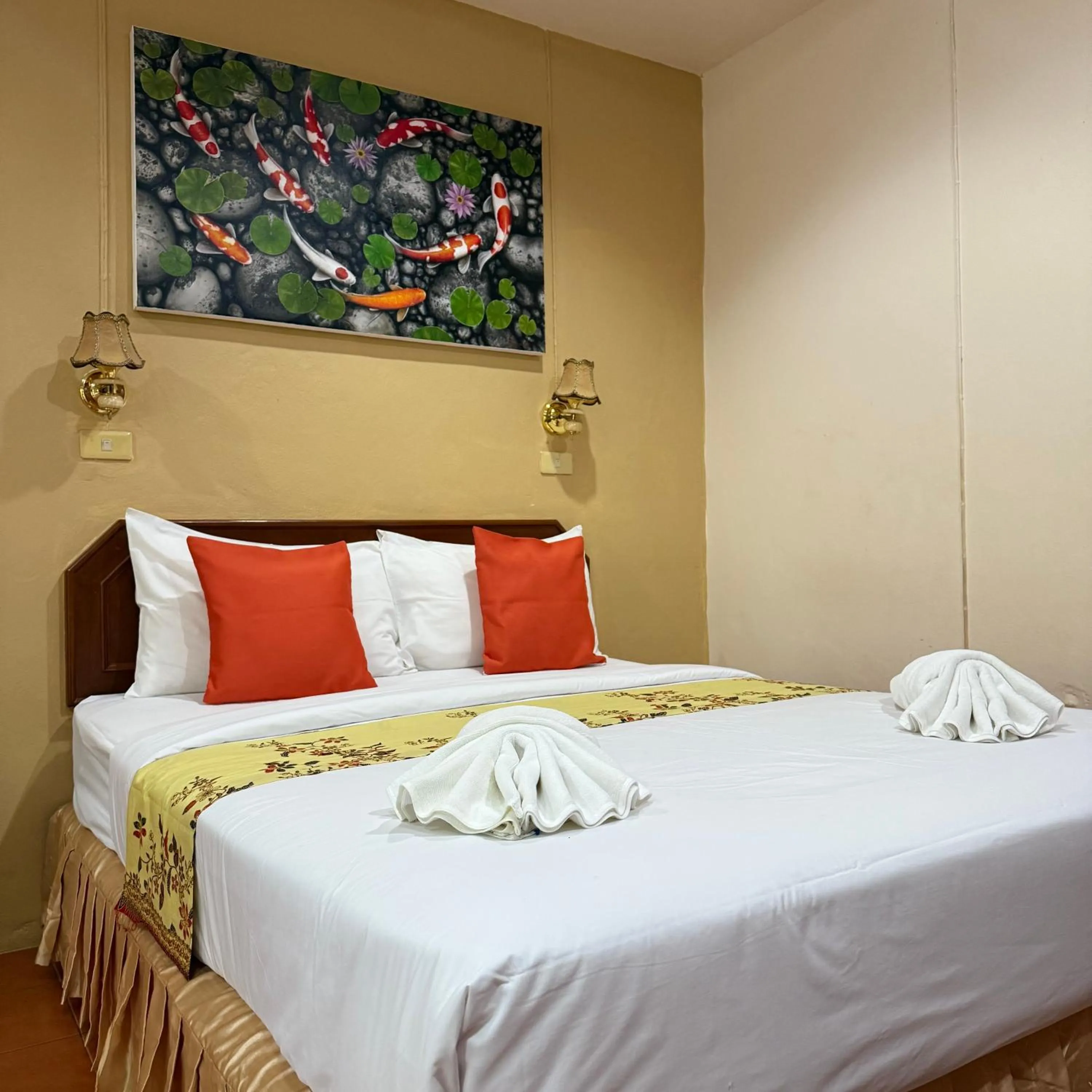 Bed in Ocean View Resort