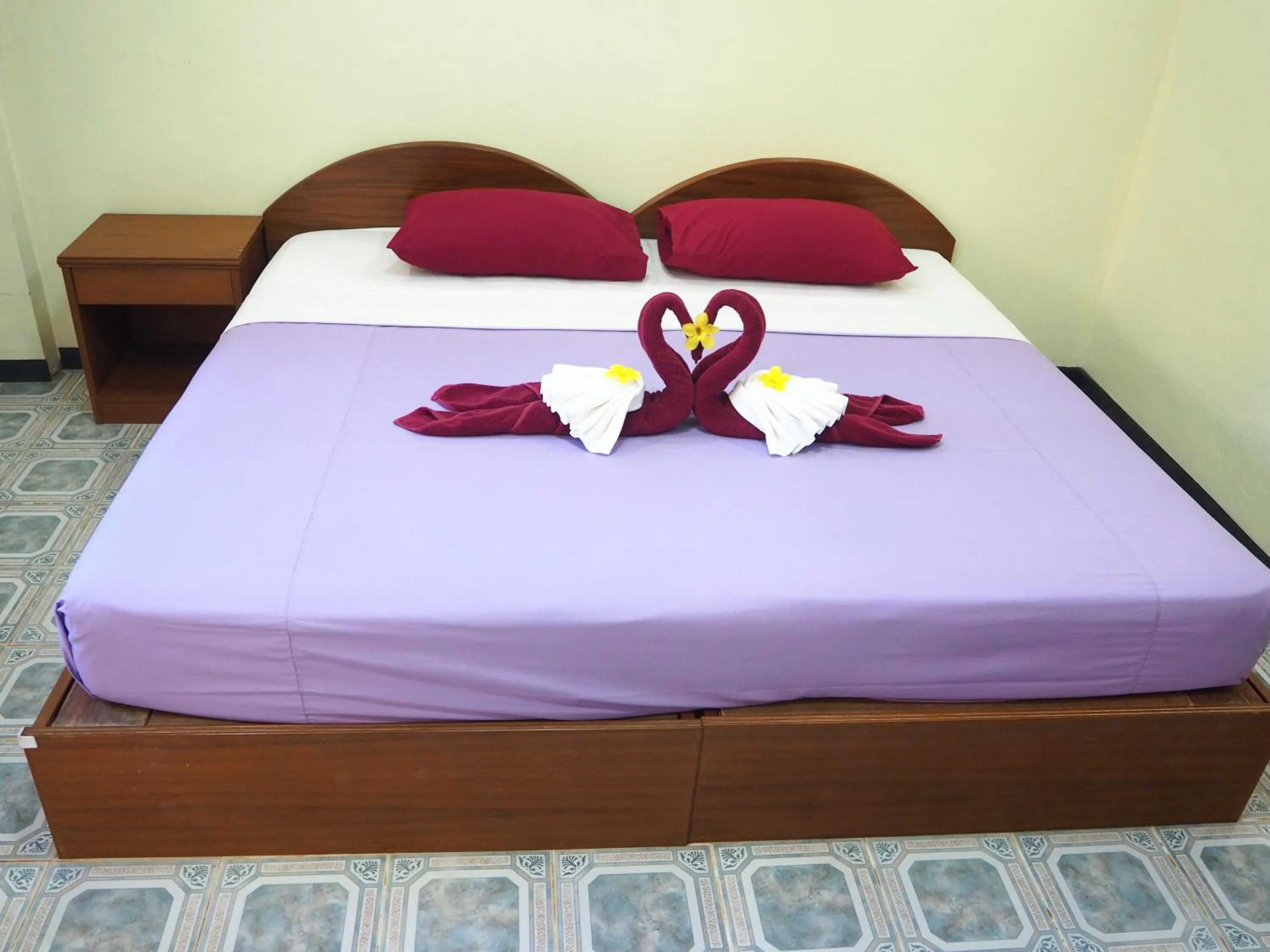 Bed in Ocean View Resort