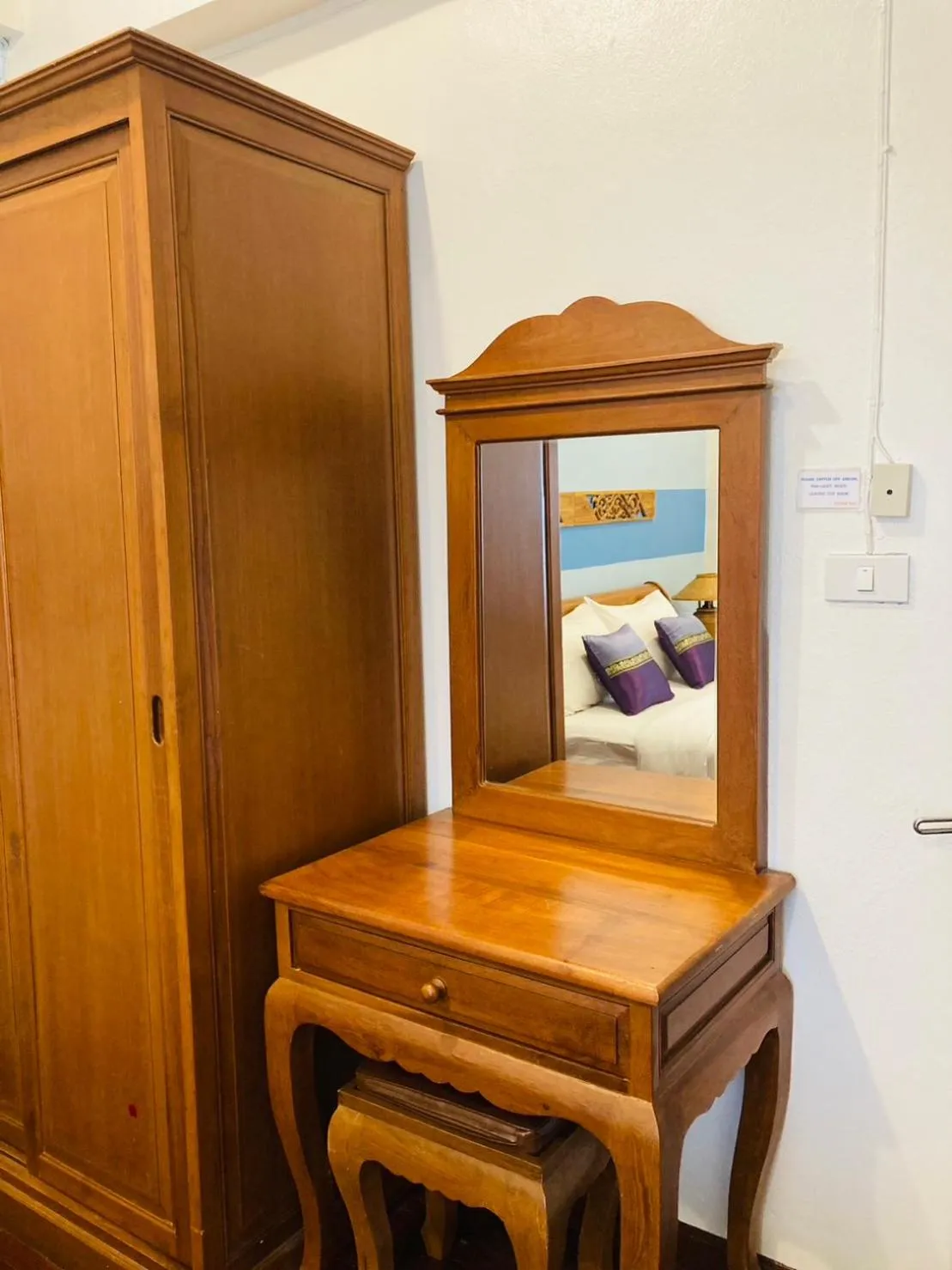 Photo of the whole room, Bed in Wiriya House