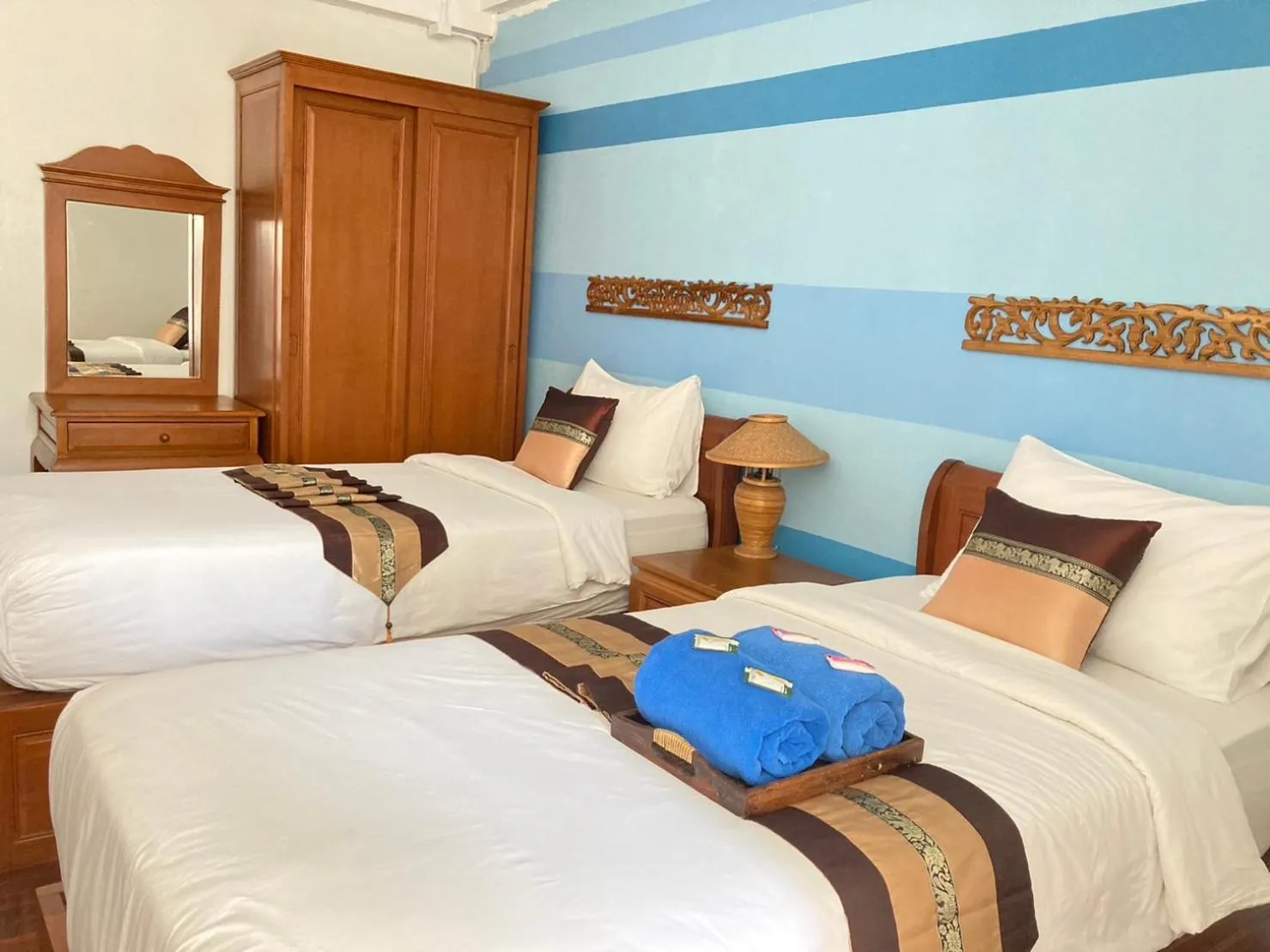 Photo of the whole room, Bed in Wiriya House