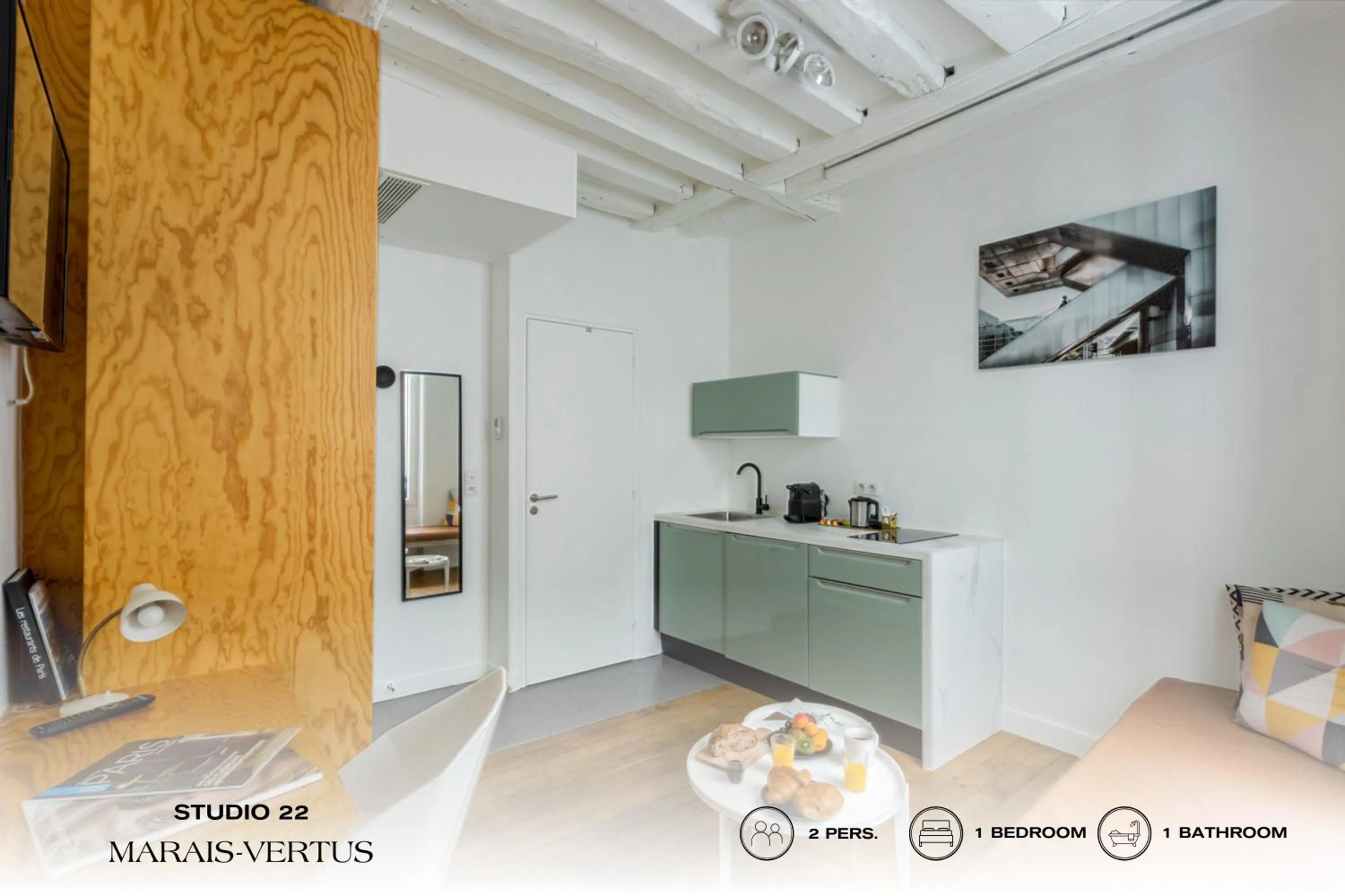 Kitchen or kitchenette in Beauquartier - Marais Vertus