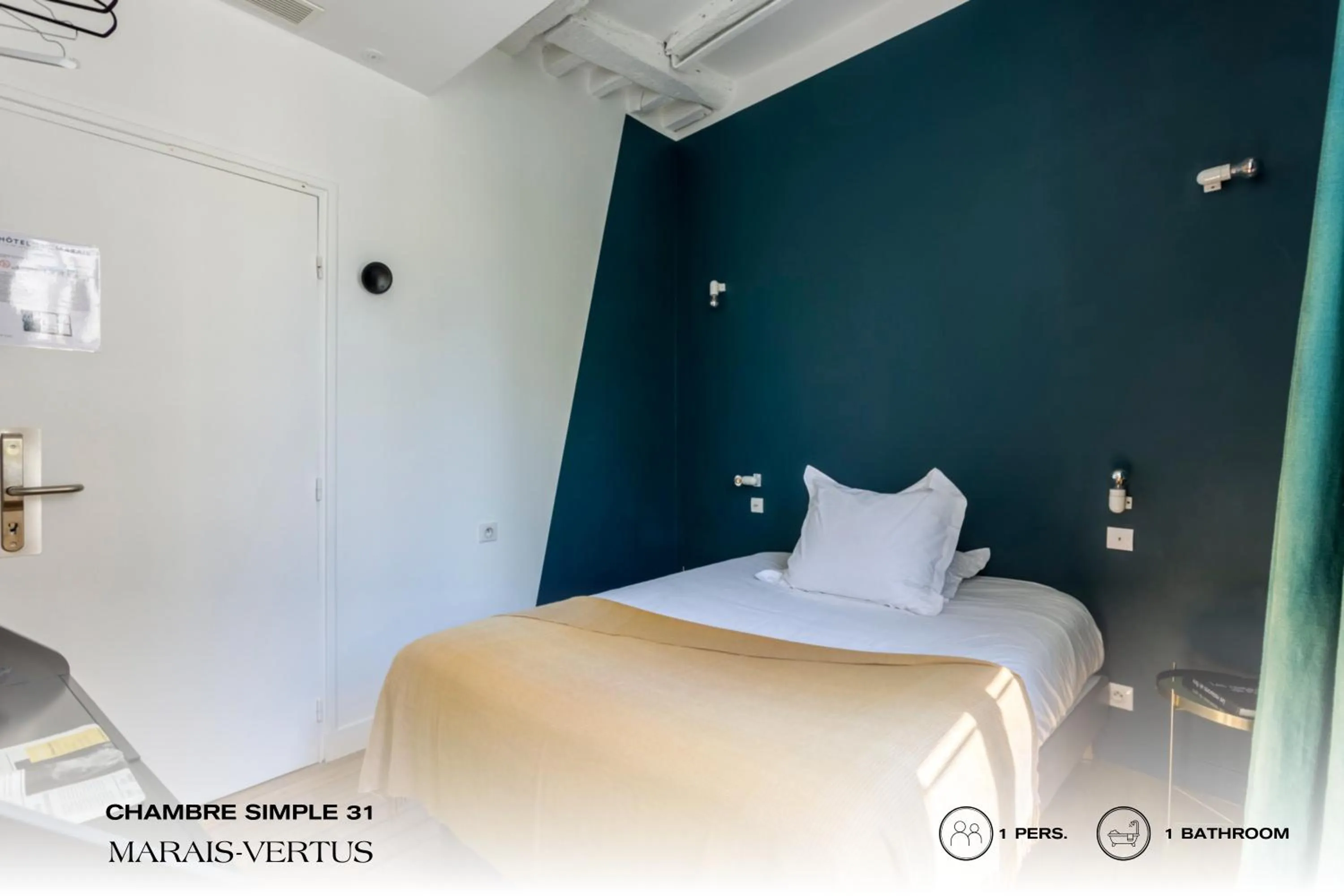 Bedroom, Bed in Beauquartier - Marais Vertus