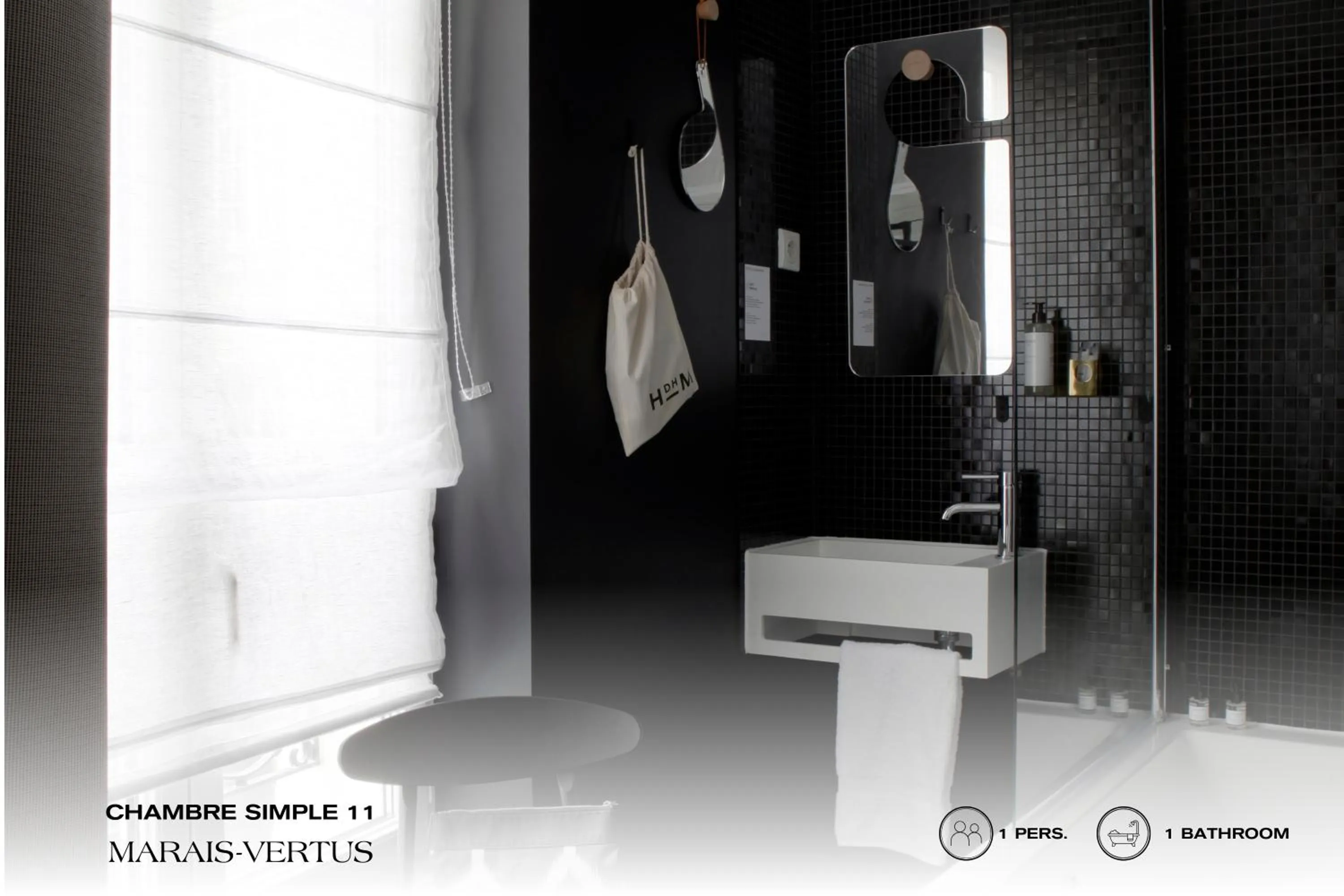 Bathroom in Beauquartier - Marais Vertus