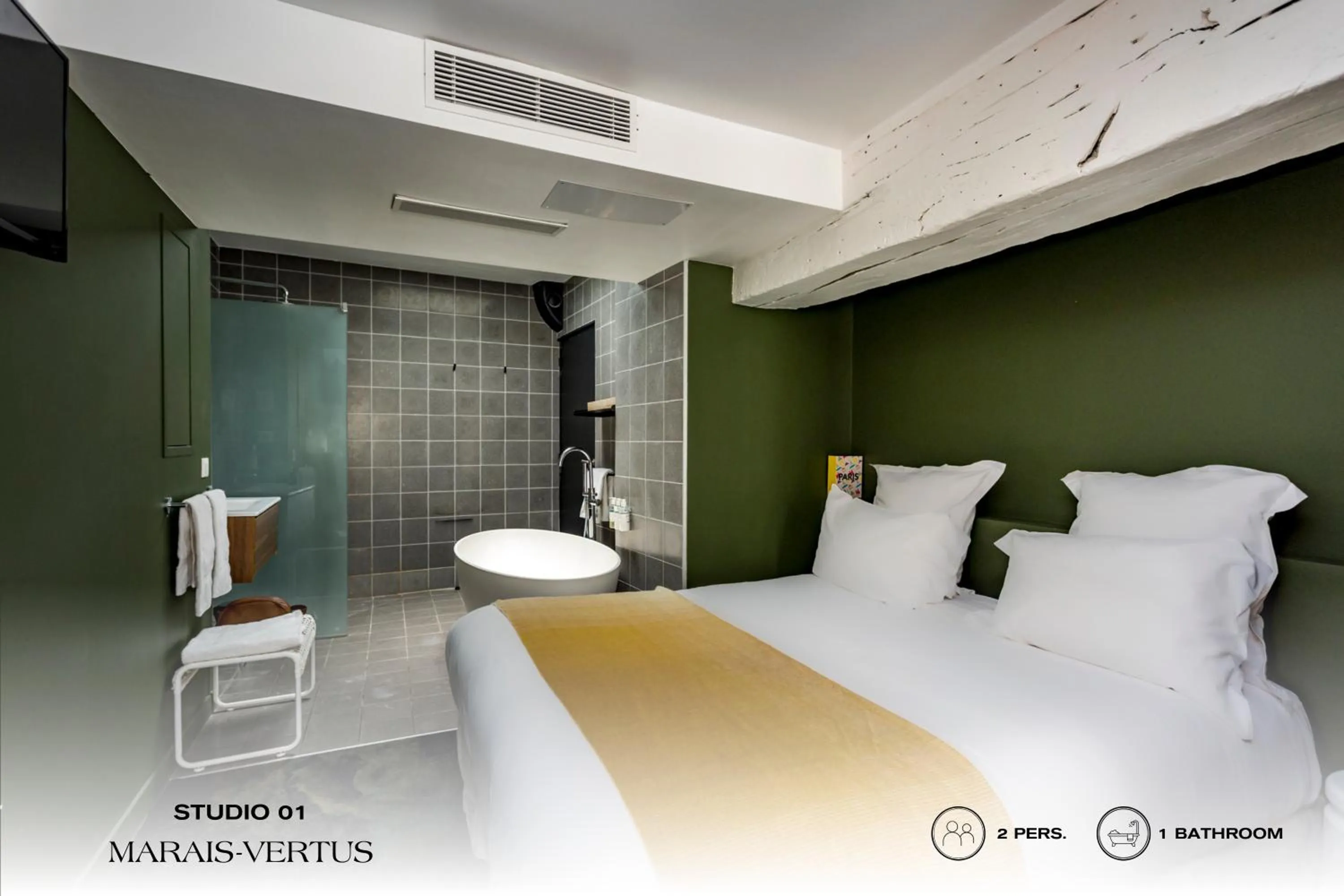 Bed in Beauquartier - Marais Vertus