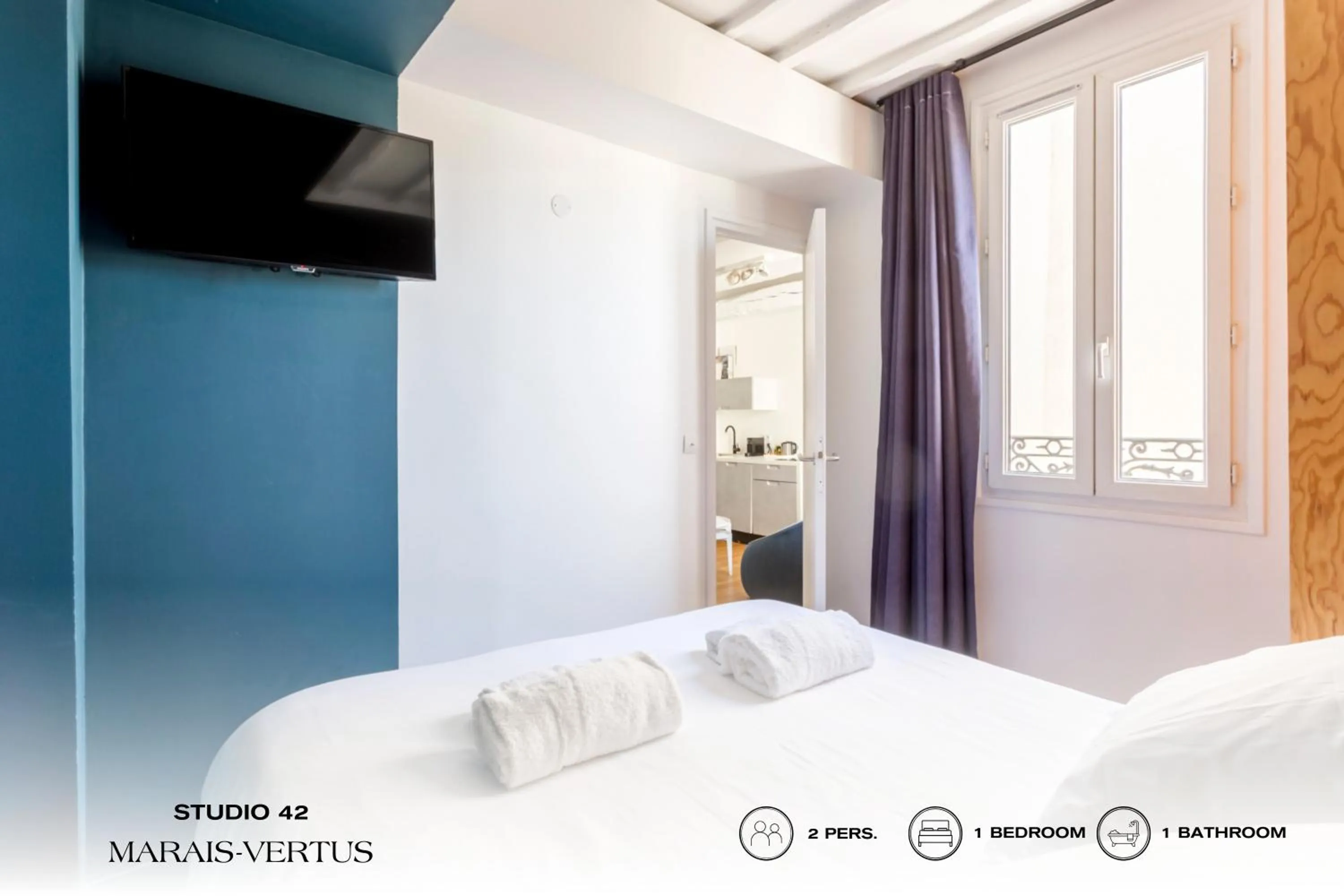 Bed in Beauquartier - Marais Vertus