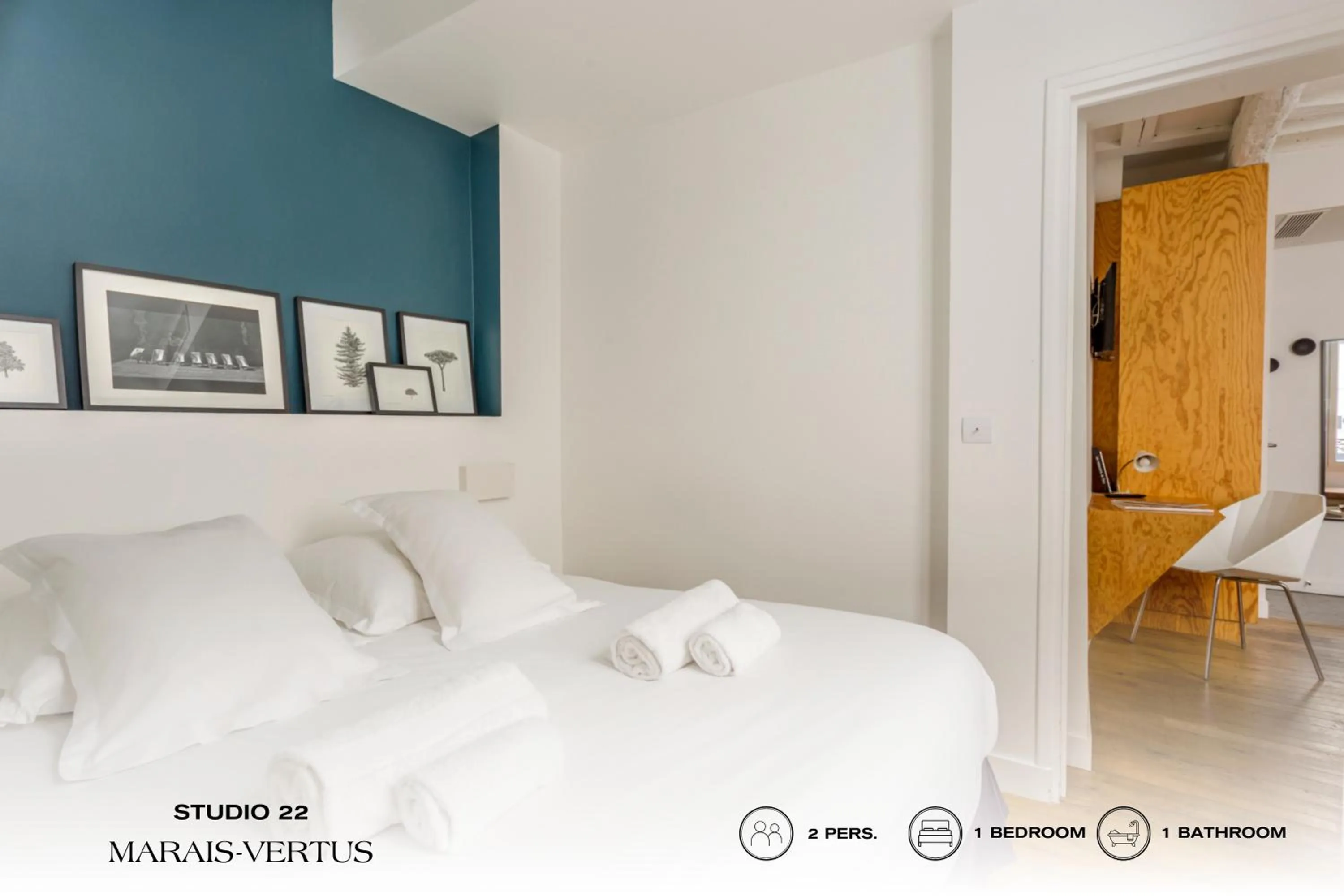 Bed in Beauquartier - Marais Vertus