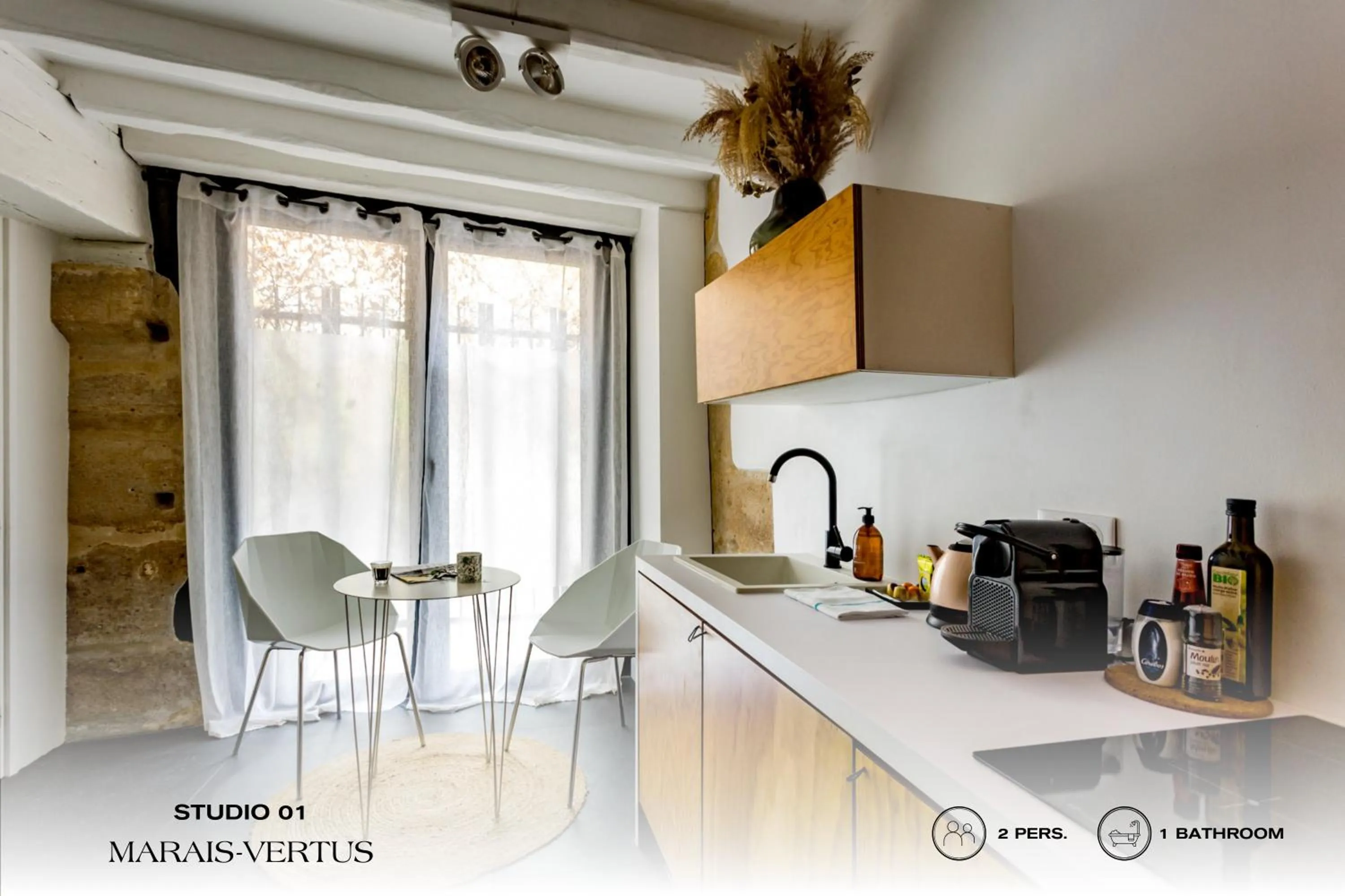 Kitchen or kitchenette in Beauquartier - Marais Vertus