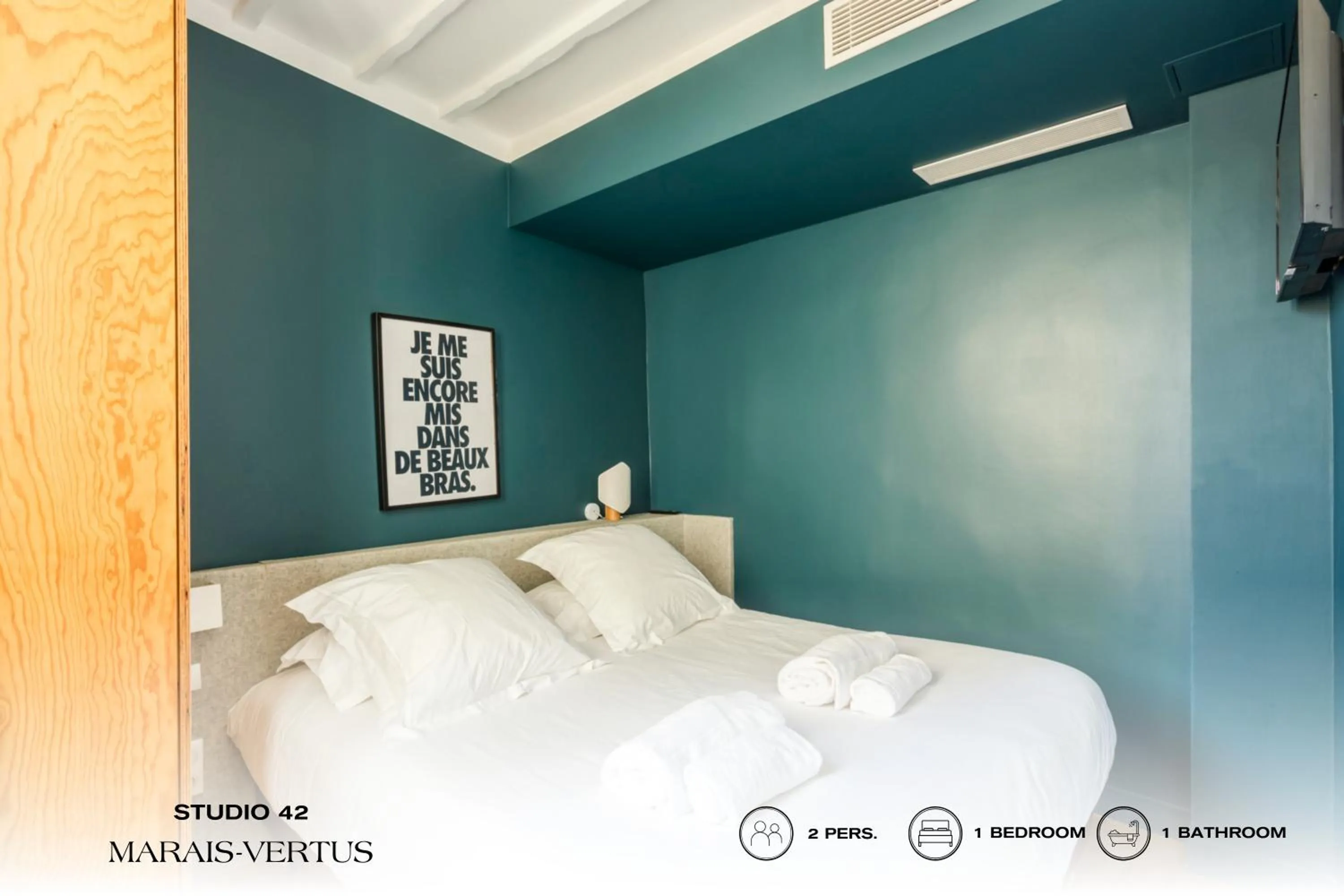 Photo of the whole room, Bed in Beauquartier - Marais Vertus