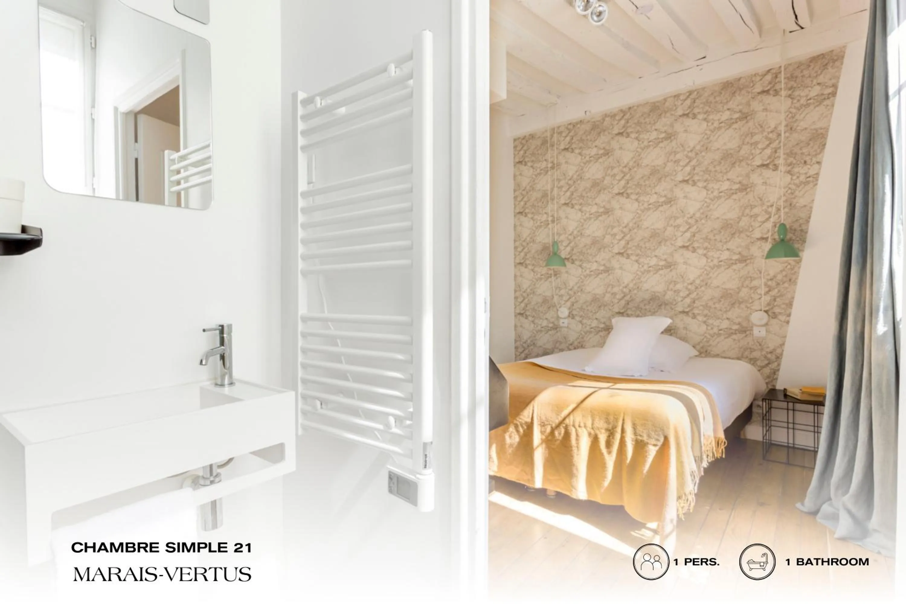 Bed in Beauquartier - Marais Vertus