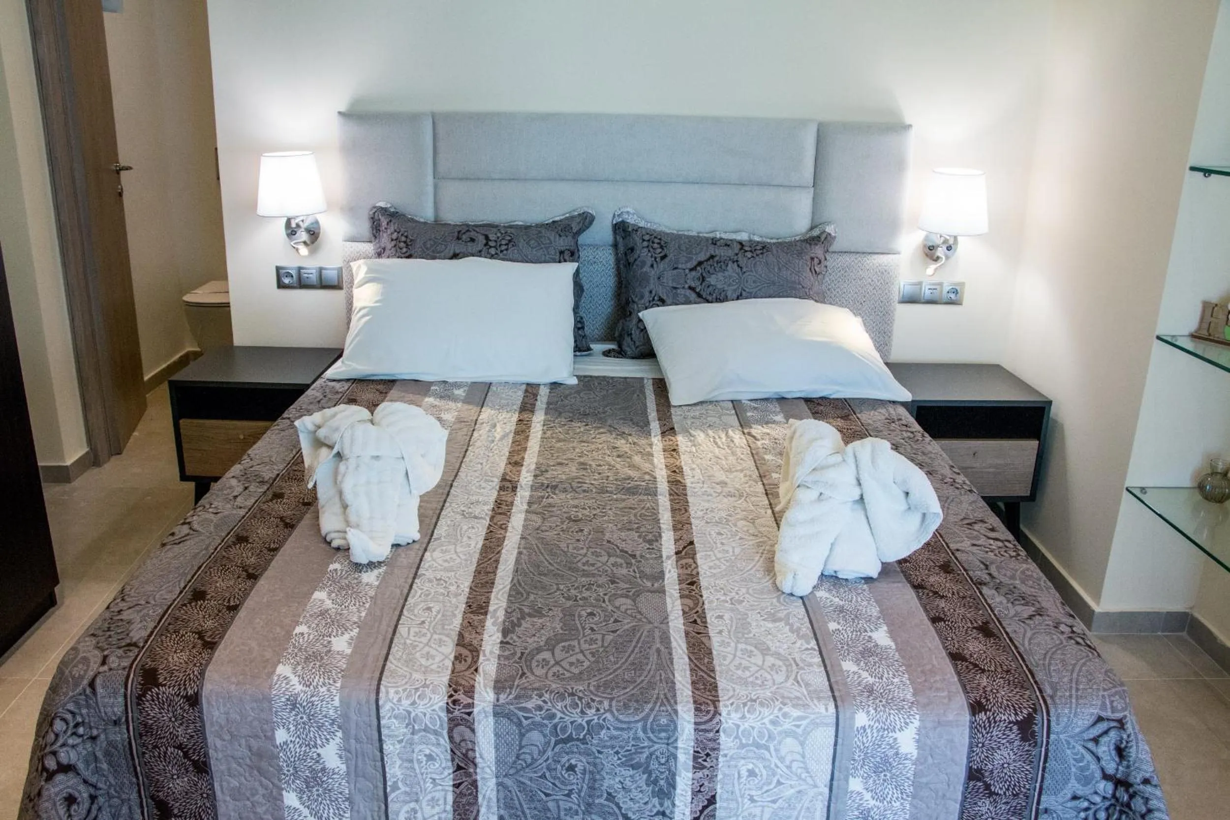 Bed in Glyfada Beach Hotel