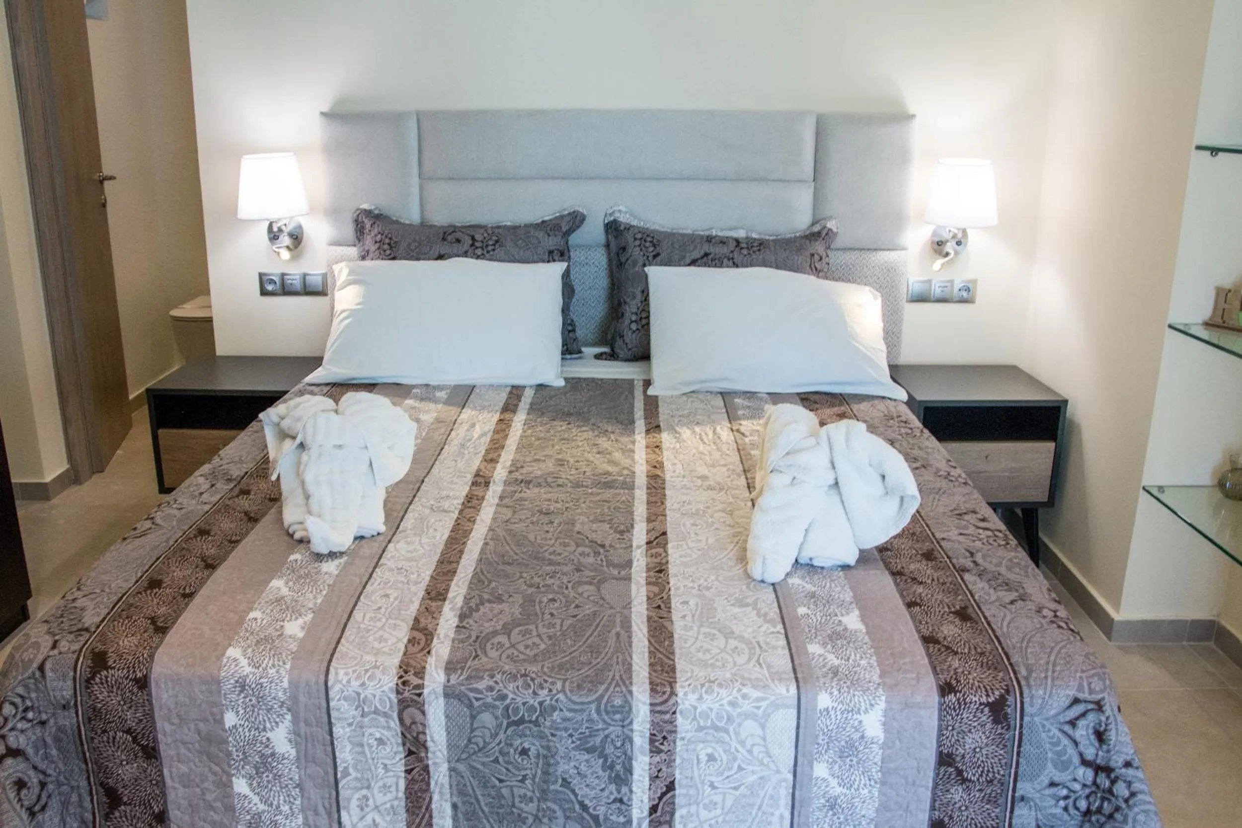 Bed in Glyfada Beach Hotel