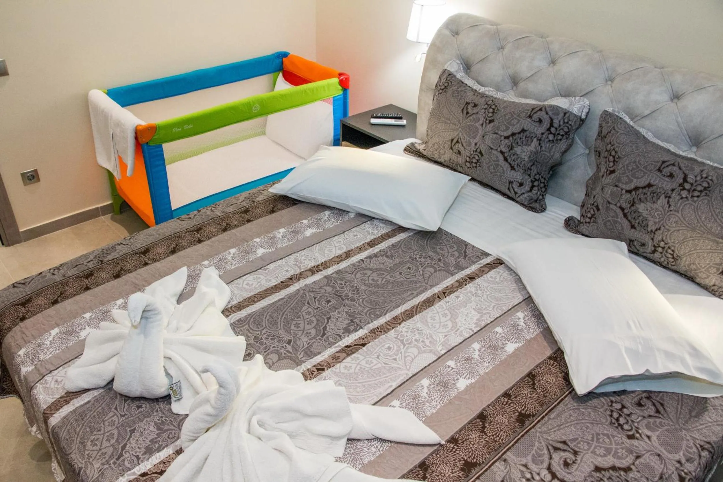 Bed in Glyfada Beach Hotel