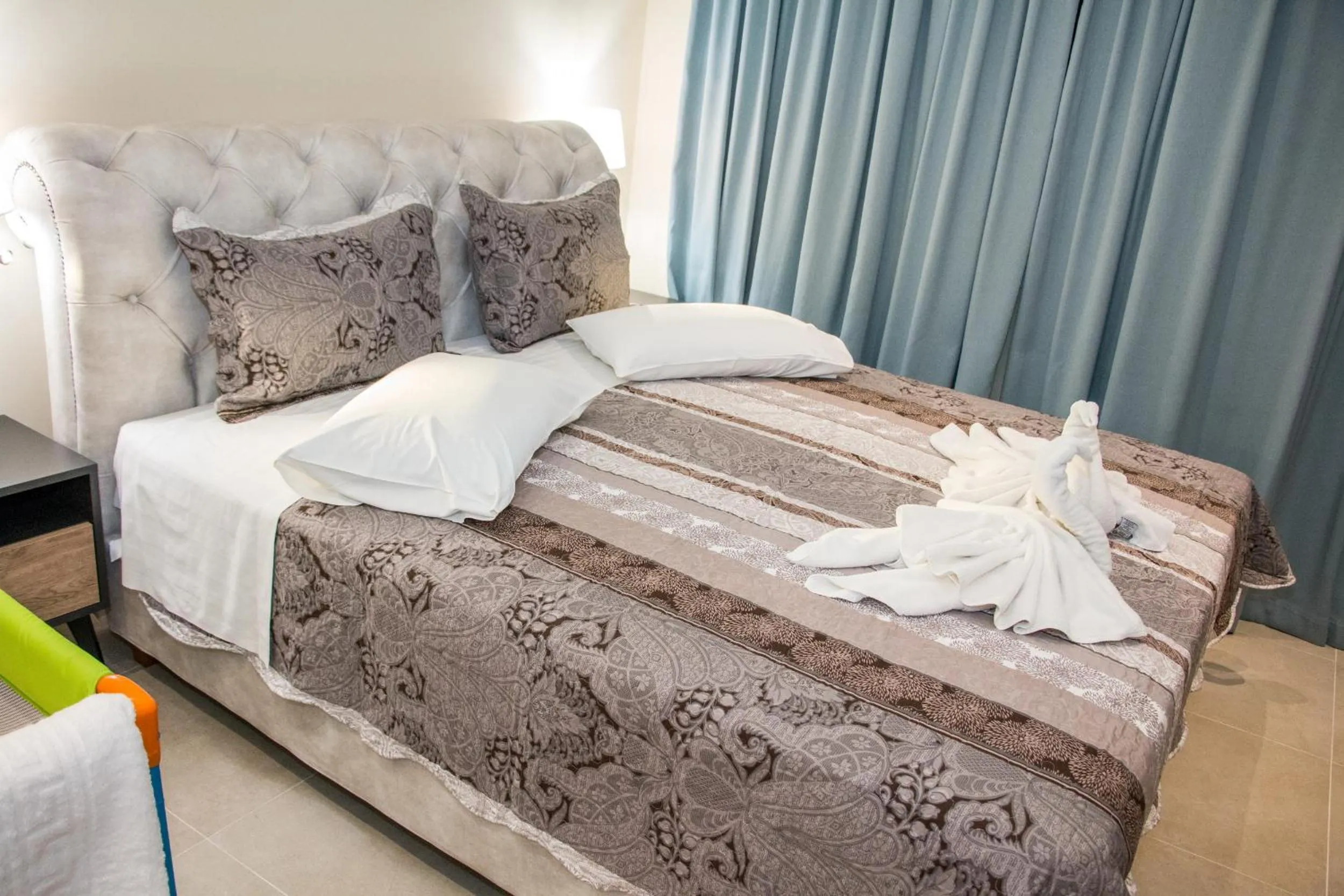 Bed in Glyfada Beach Hotel