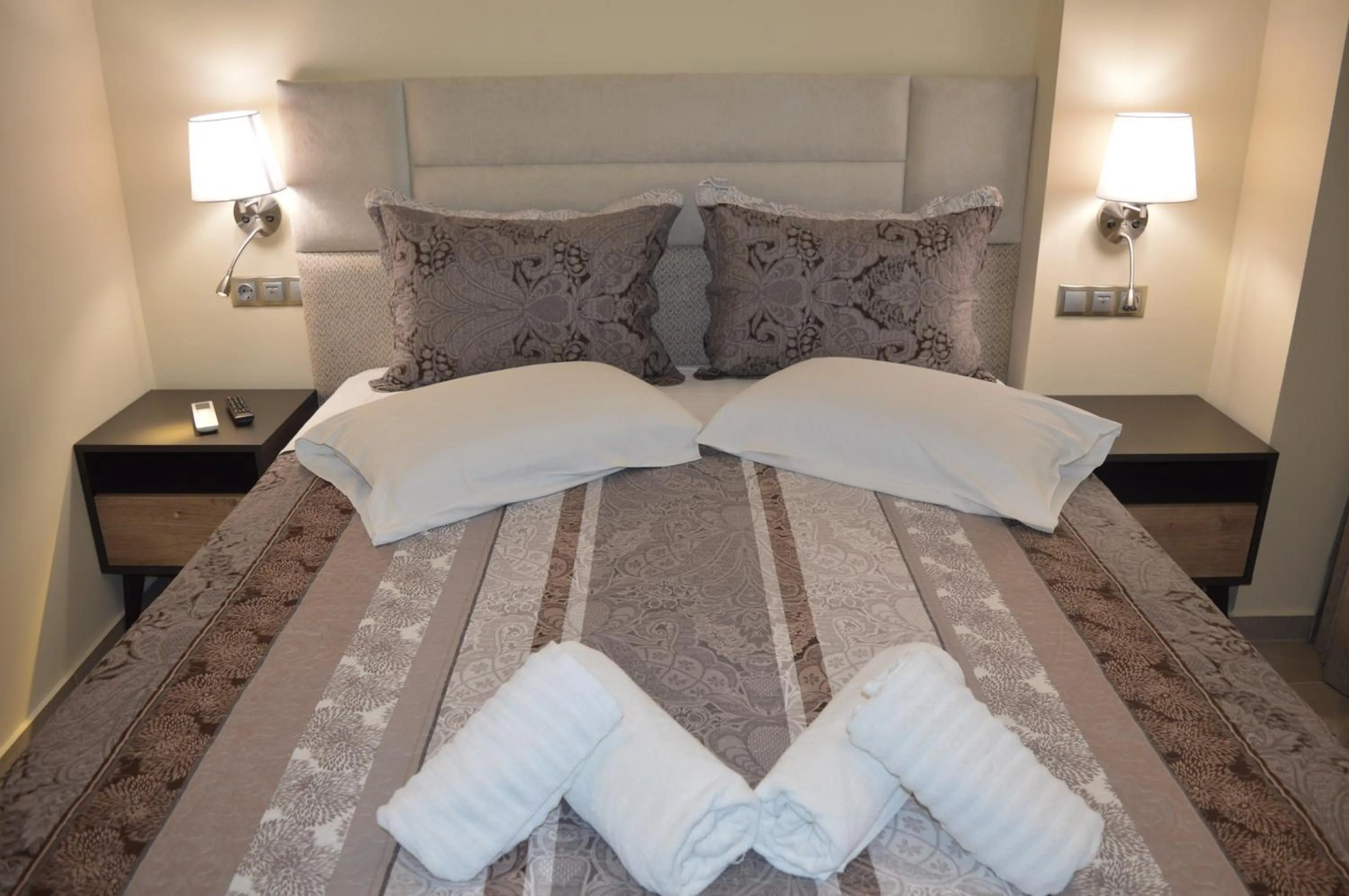 Bed in Glyfada Beach Hotel