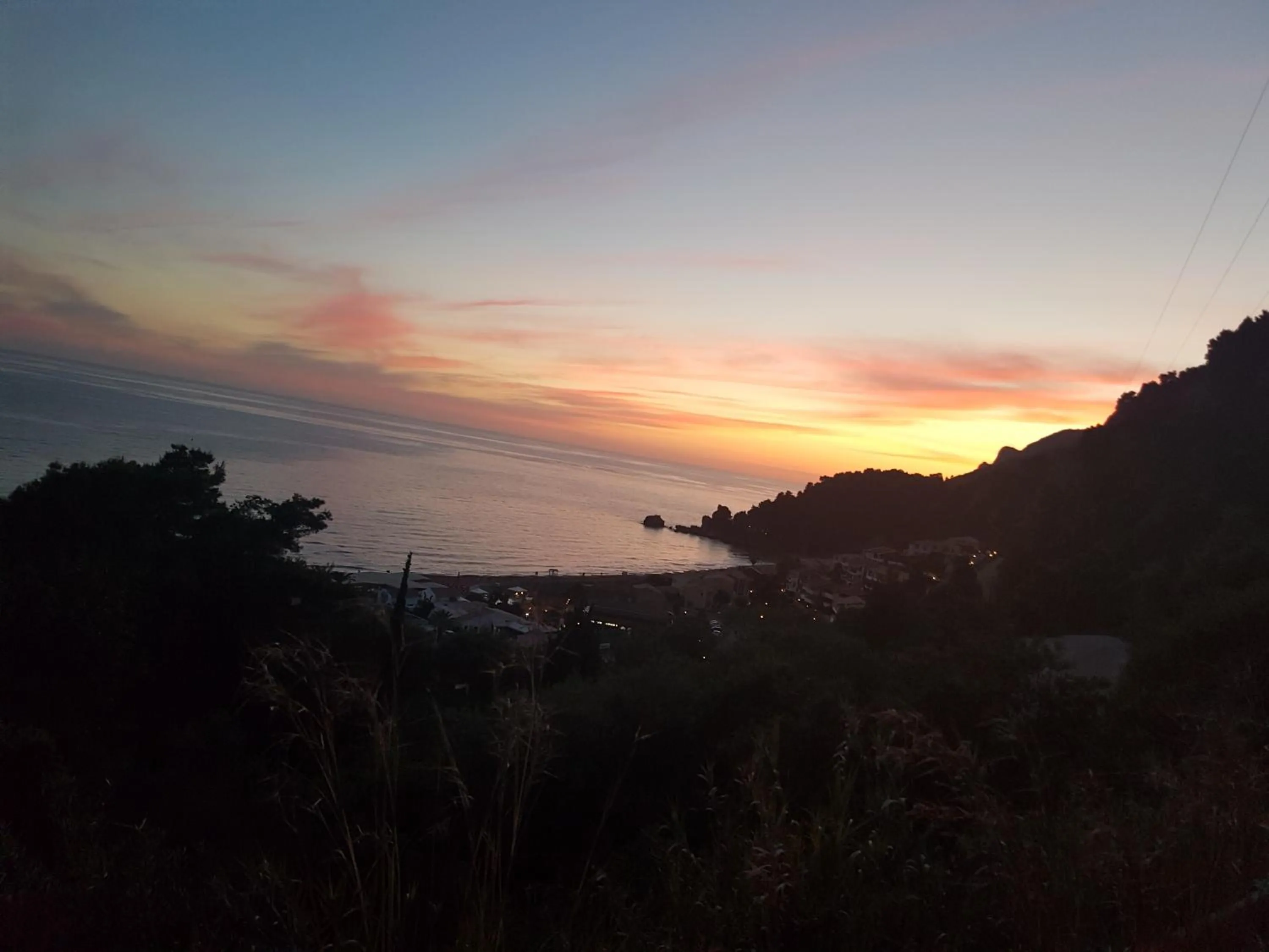 Sunset in Glyfada Beach Hotel