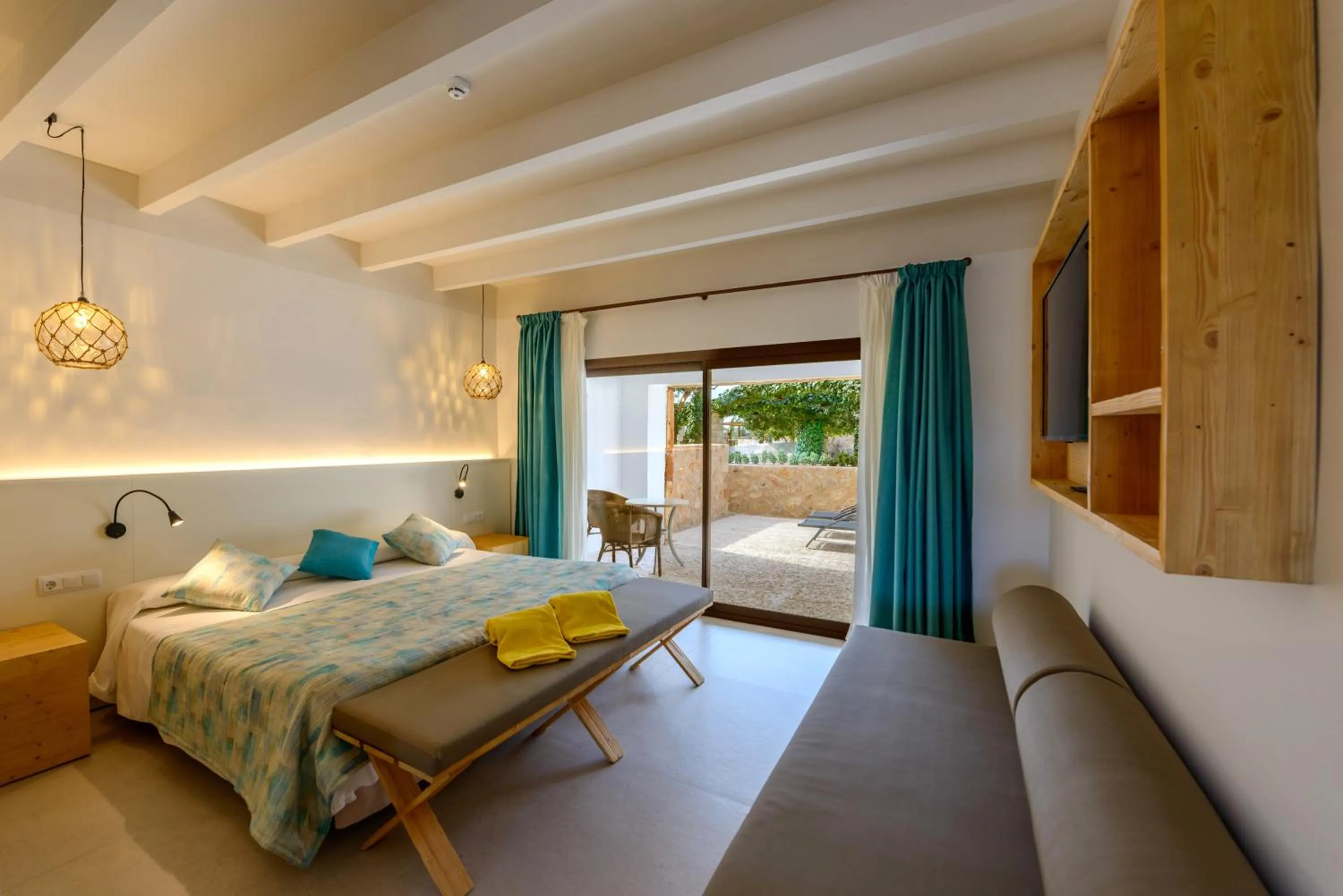 Bedroom, Bed in Hotel Son Trobat Wellness & Spa