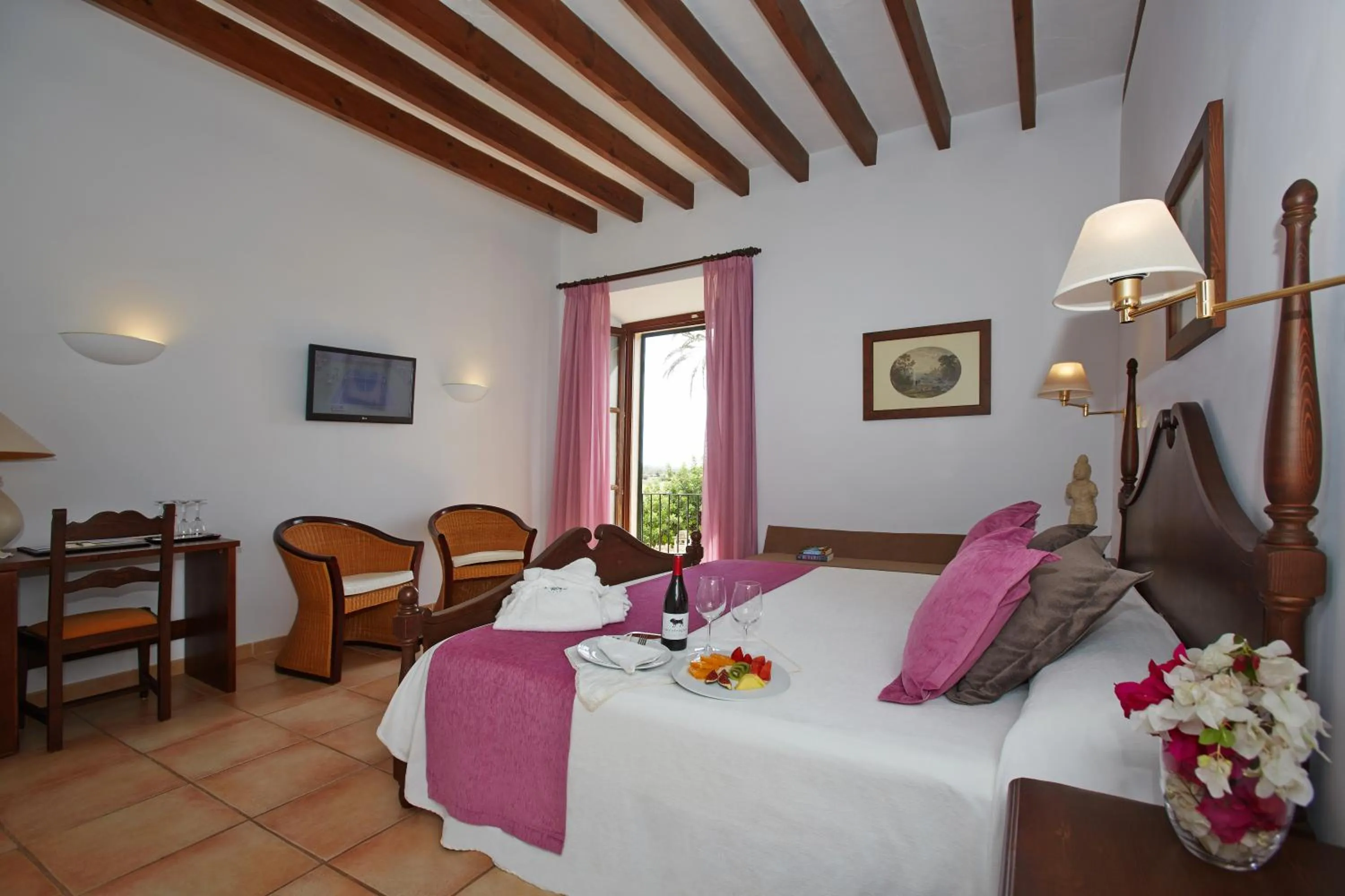 Bedroom, Bed in Hotel Son Trobat Wellness & Spa