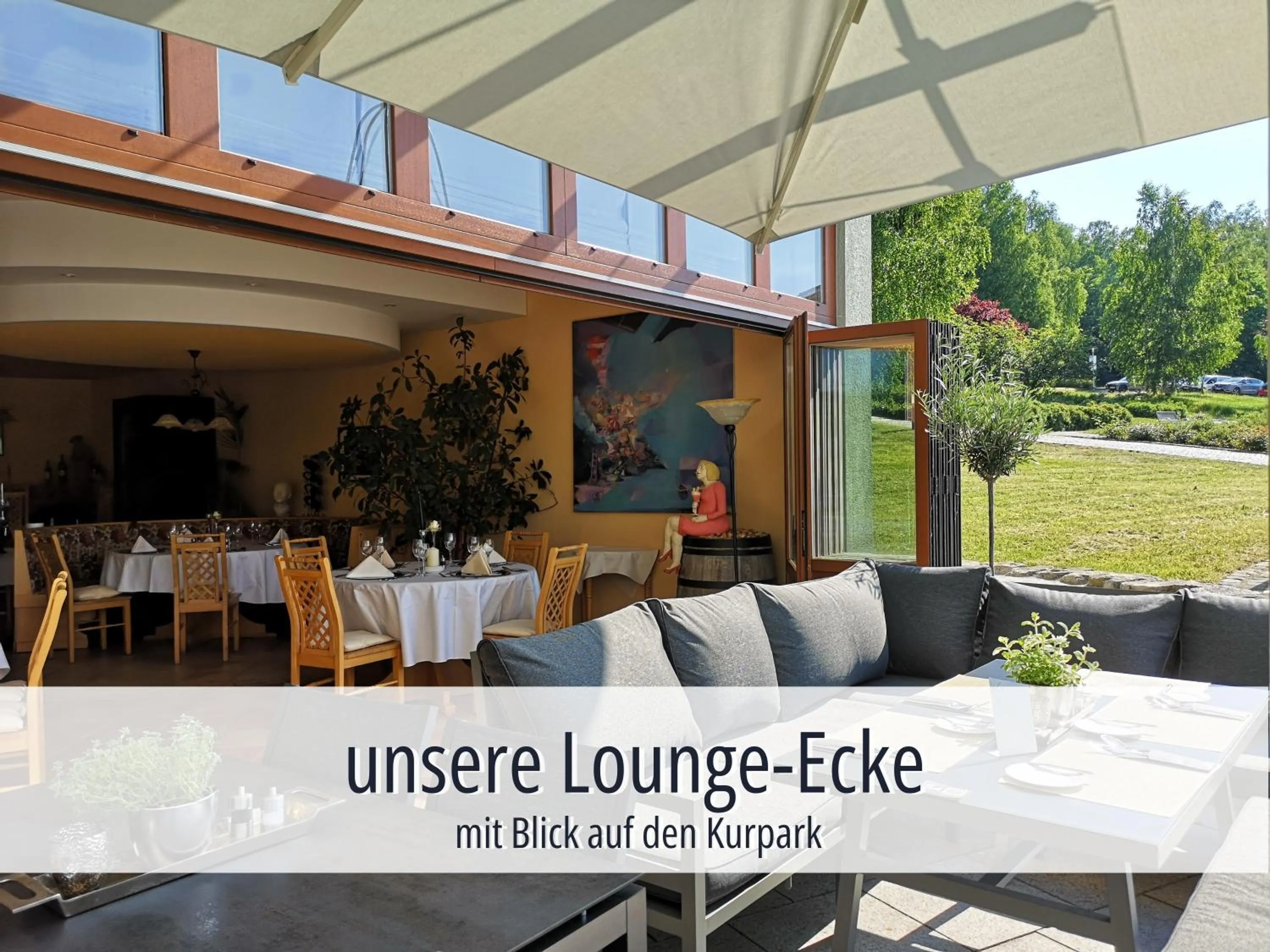 Seating area in Hotel Am Kurhaus mit erstem Ayurveda Center Sachsens - direkt am Gesundheitsbad ACTINON & Kurpark