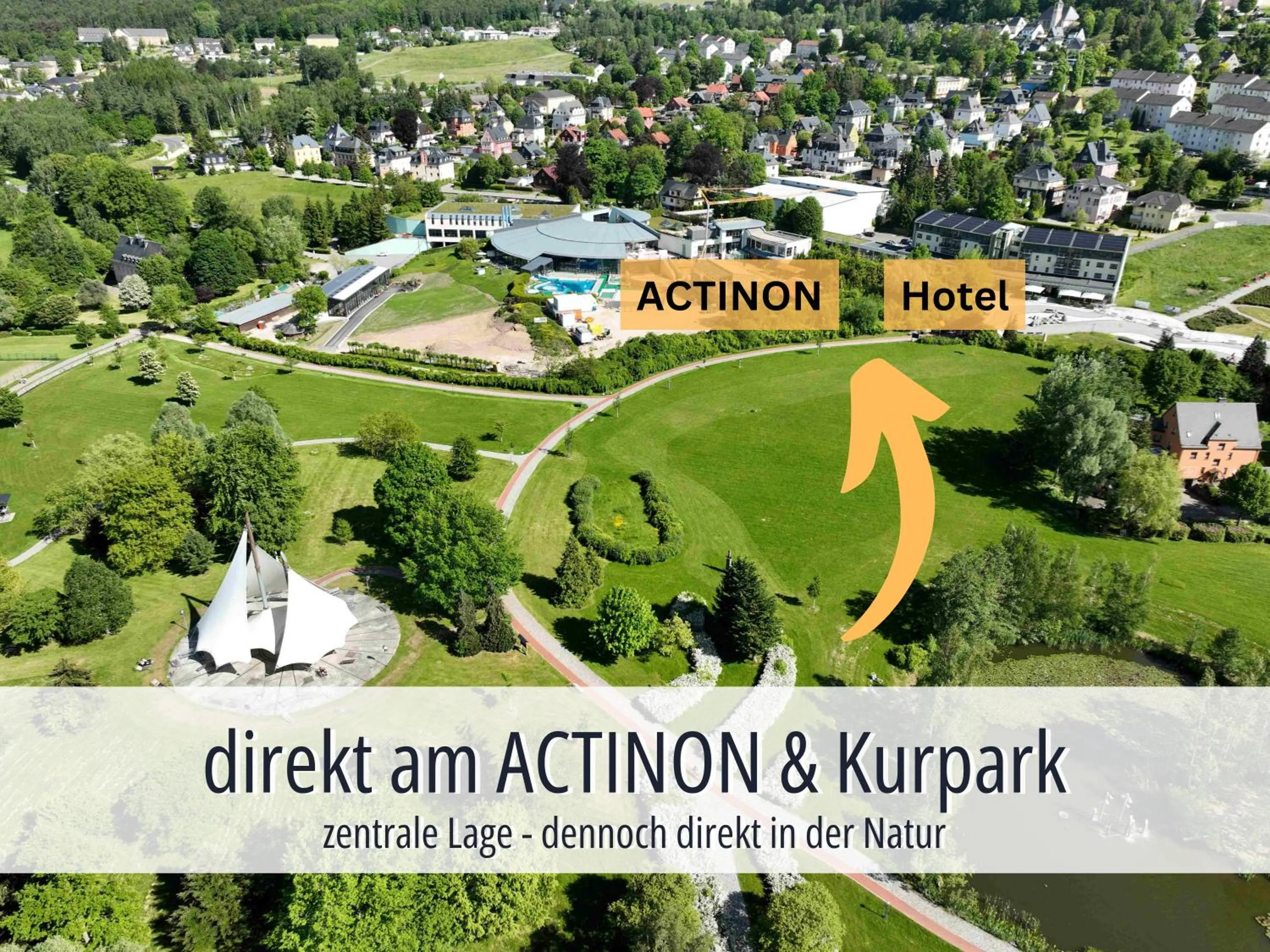 Hotel Am Kurhaus mit erstem Ayurveda Center Sachsens - direkt am Gesundheitsbad ACTINON & Kurpark