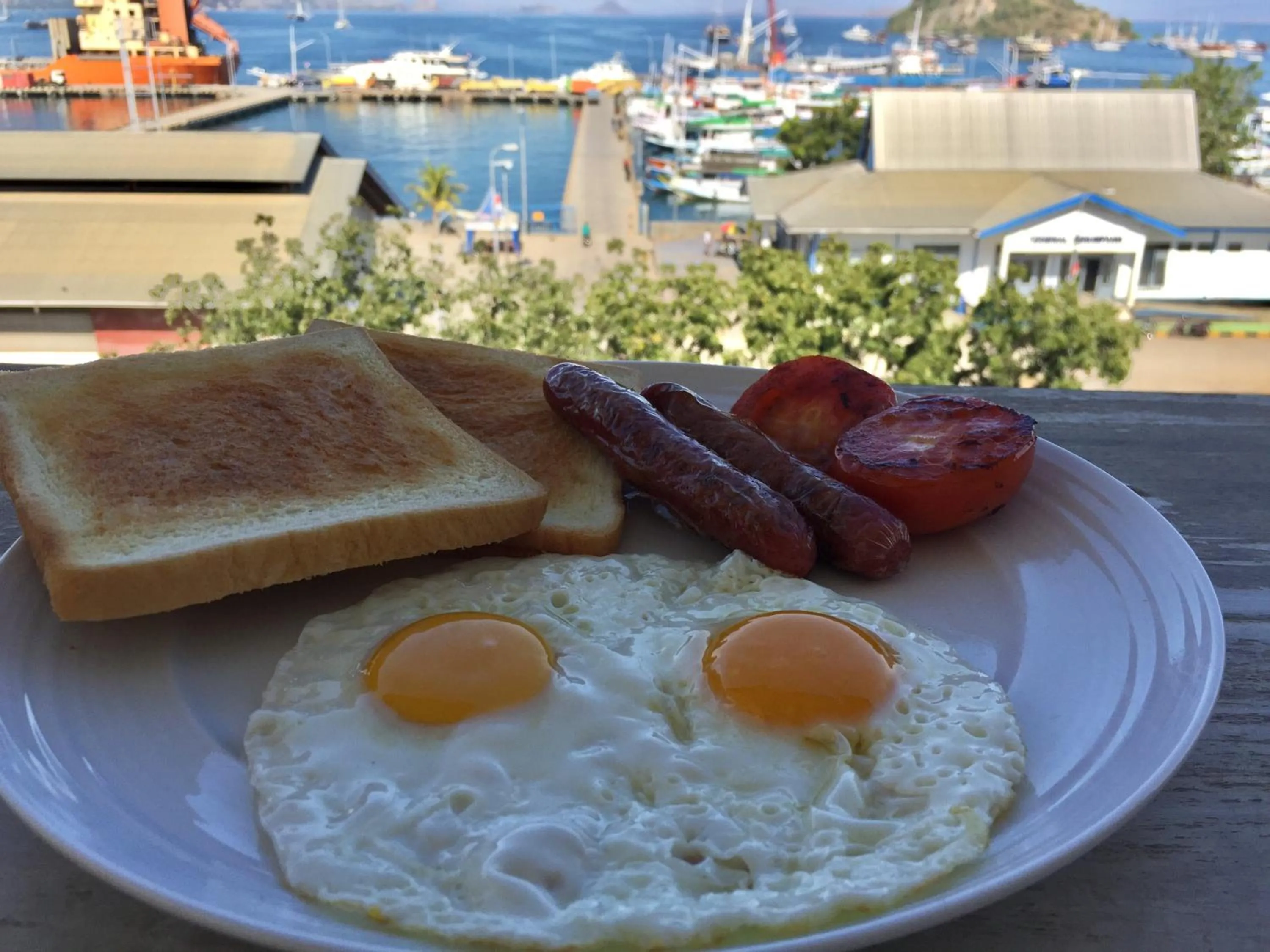 Continental breakfast in Blue Ocean Hotel