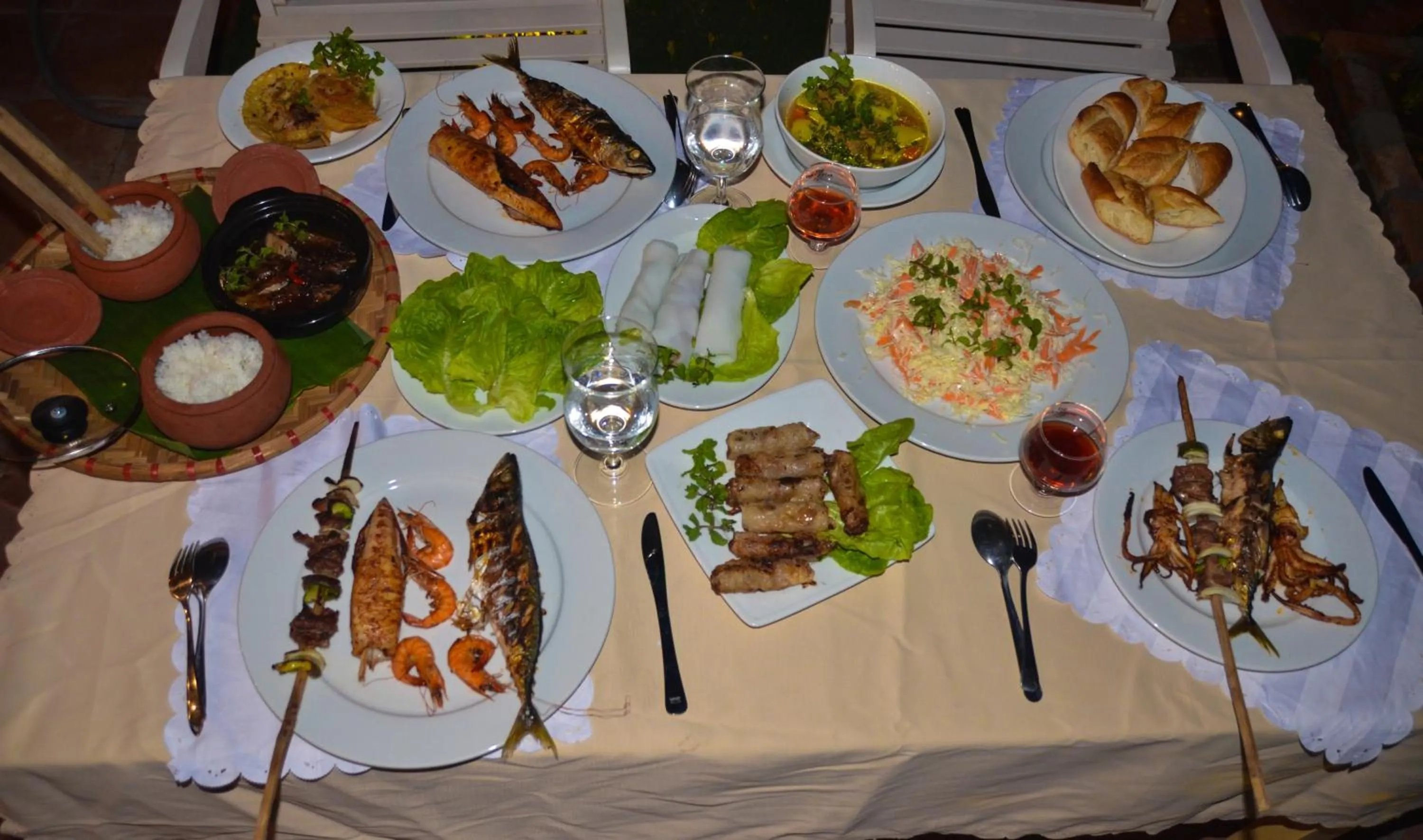 Food in Coco Bungalows Hoi An