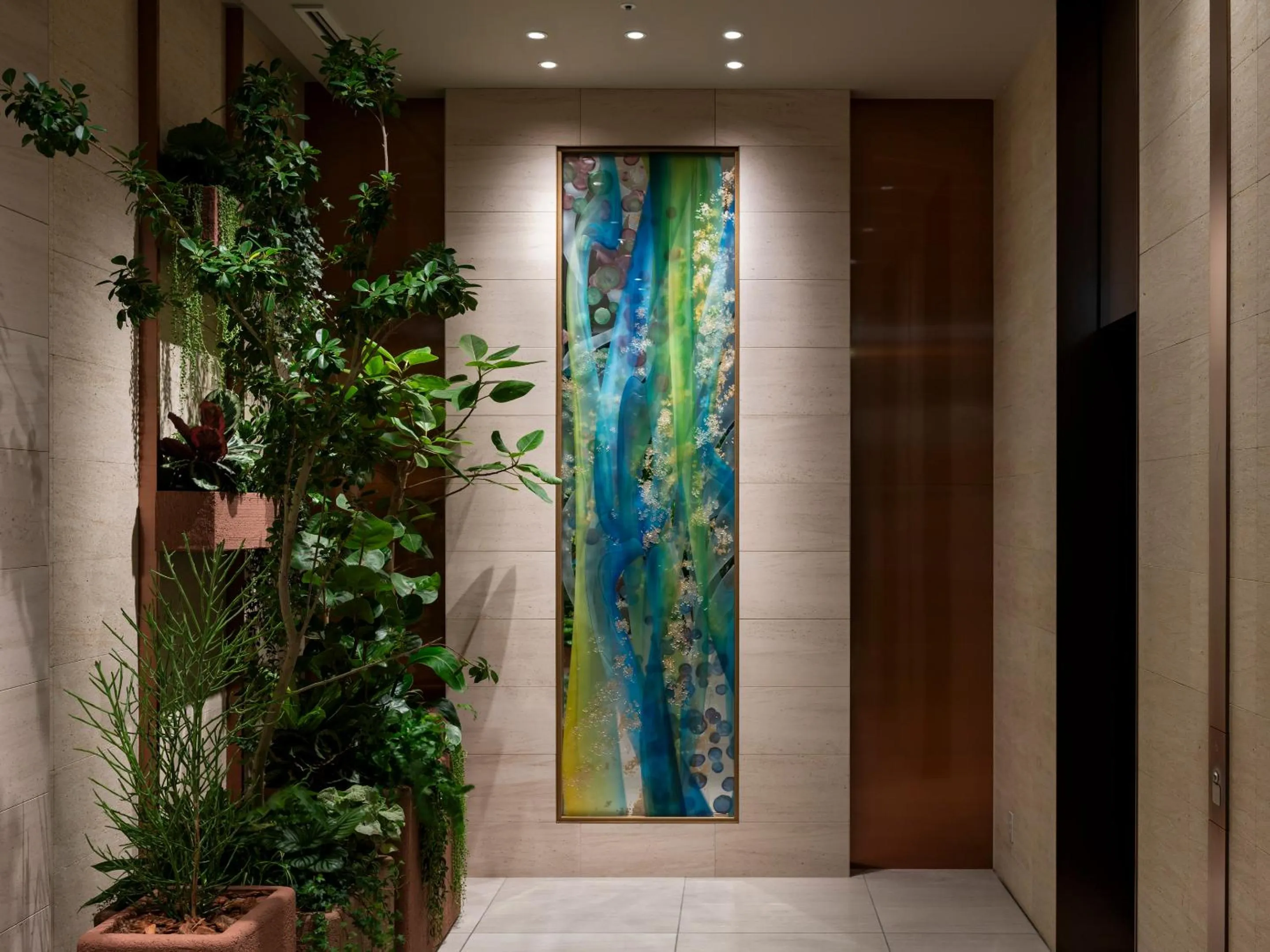 Decorative detail in Mitsui Garden Hotel Sendai - Reopening on June 14