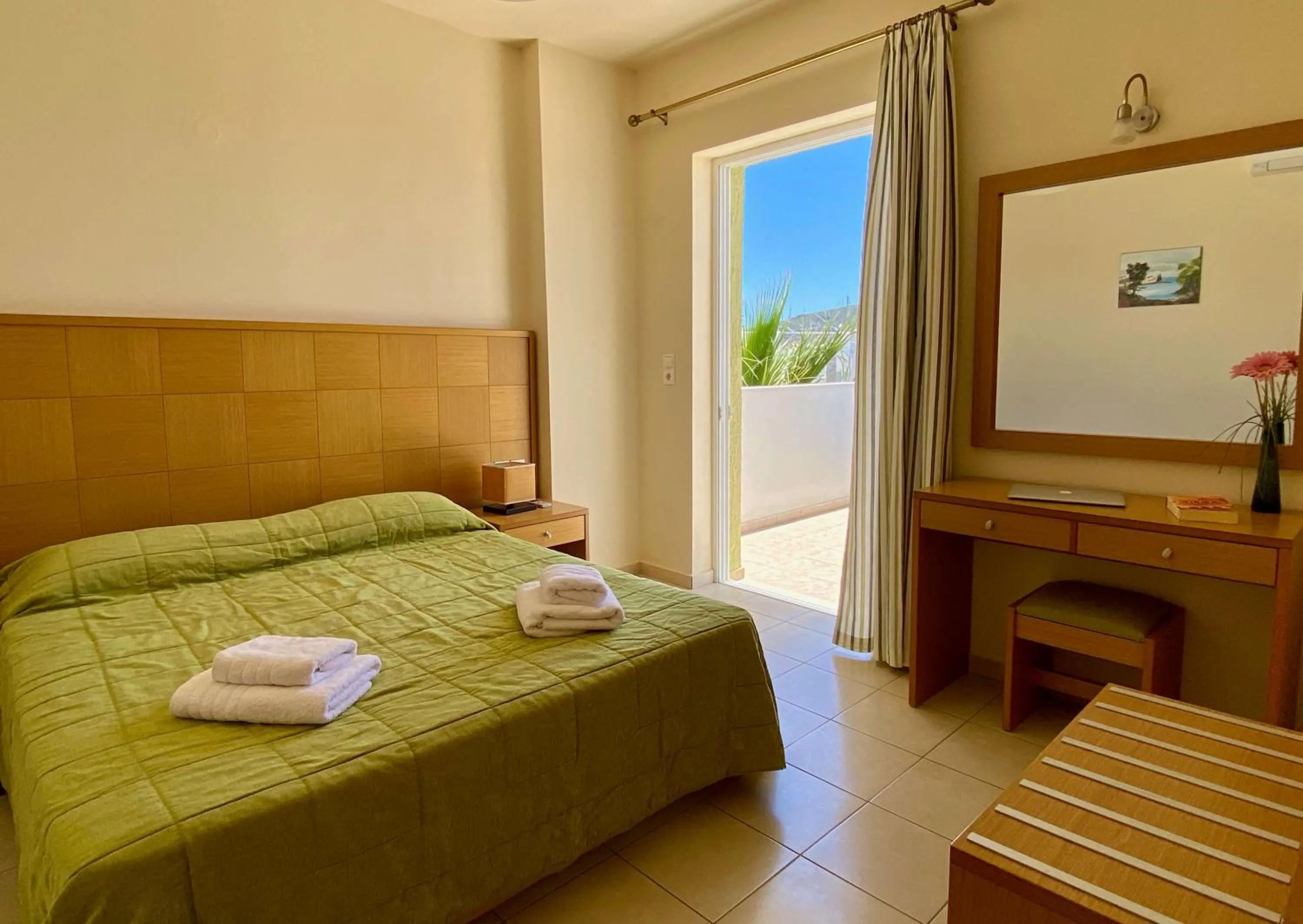 Bedroom, Bed in Manolis Apartments plakias