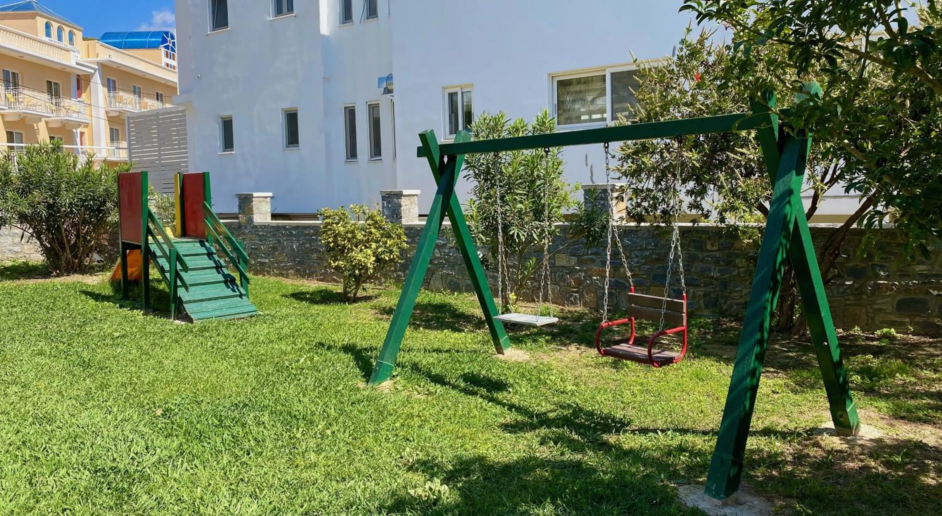 Children play ground in Manolis Apartments plakias