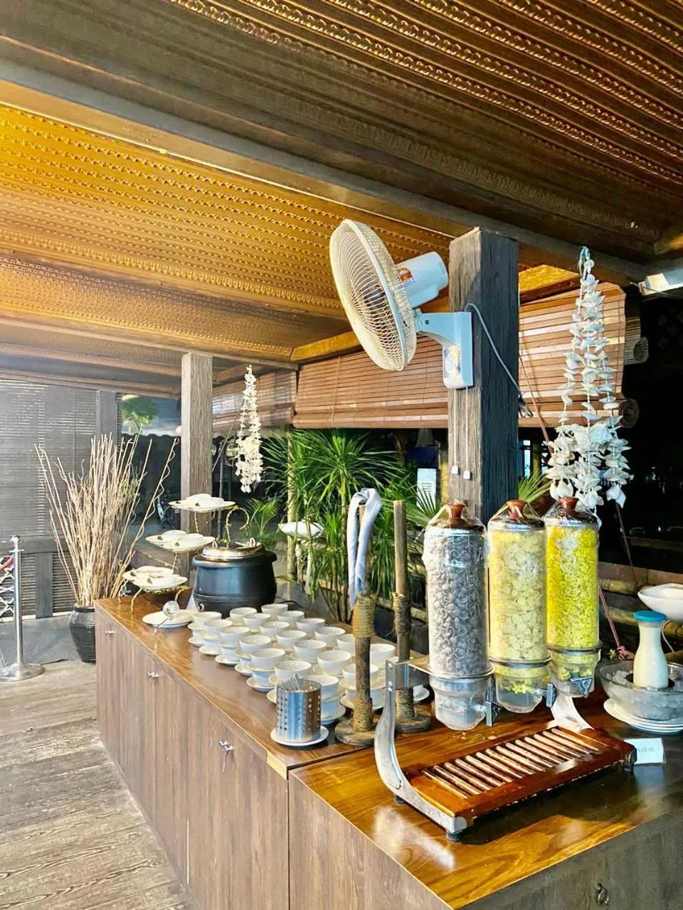 Buffet breakfast in De Baron Resort