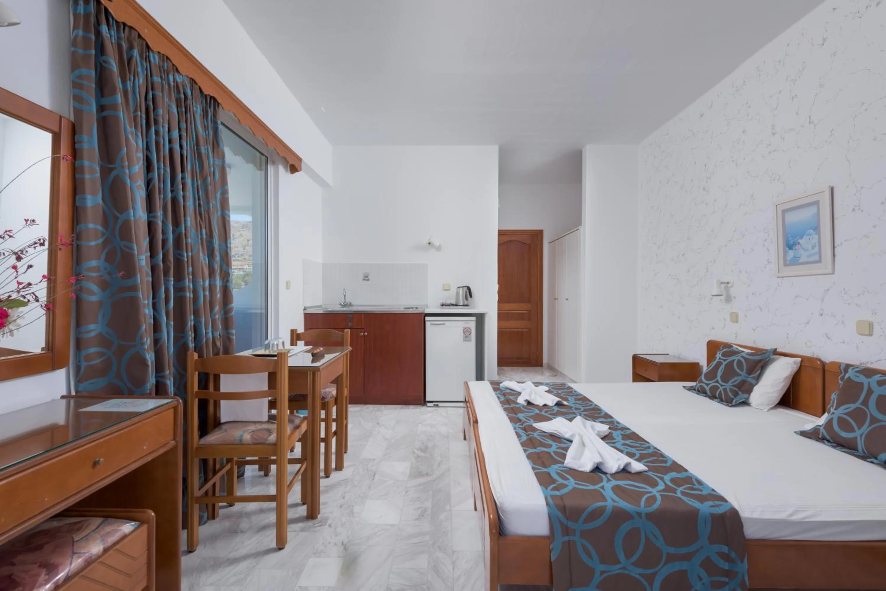 Bedroom in Vlycha Beach Apartments