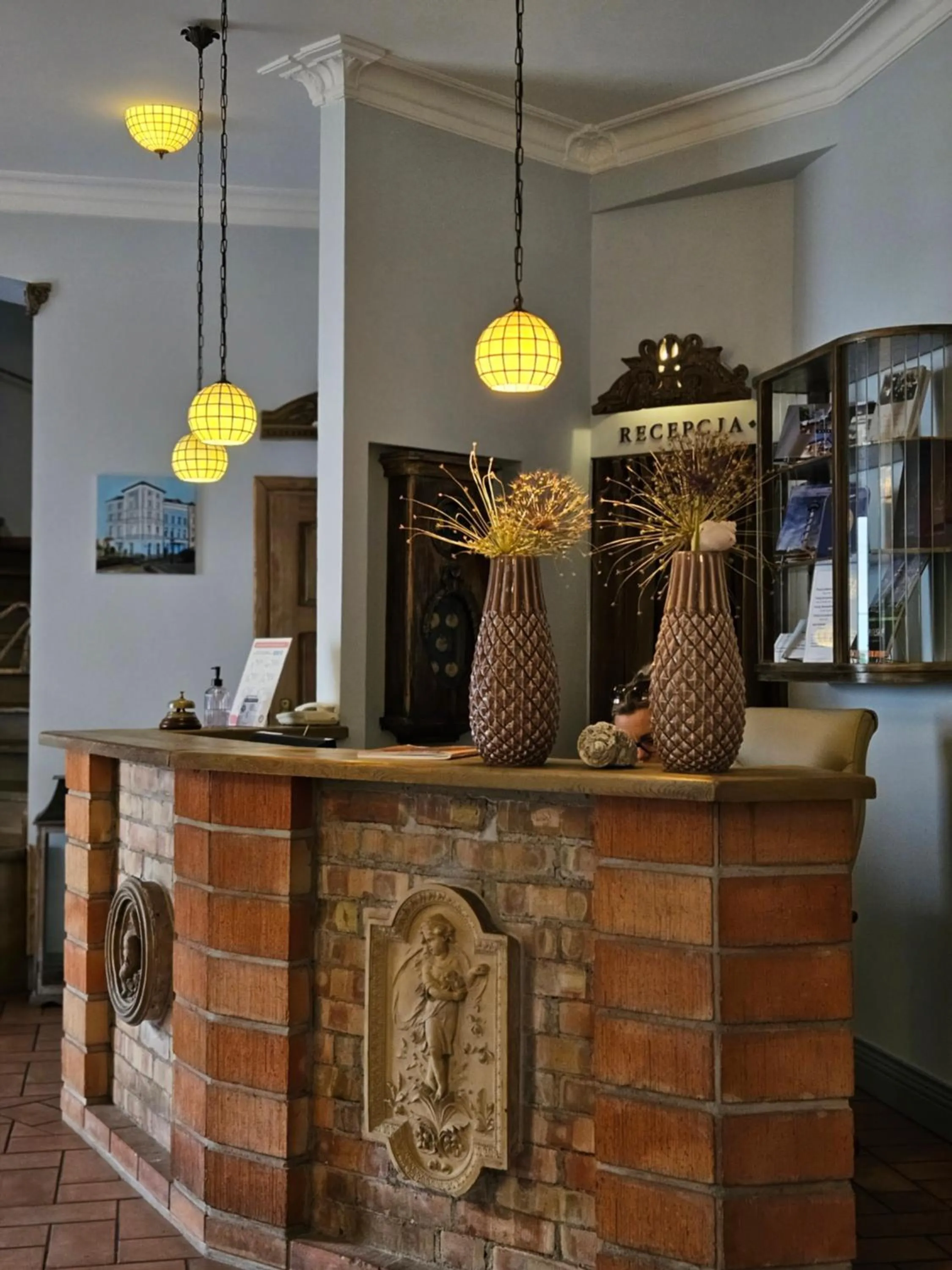 Lobby or reception in Hotel Marmułowski