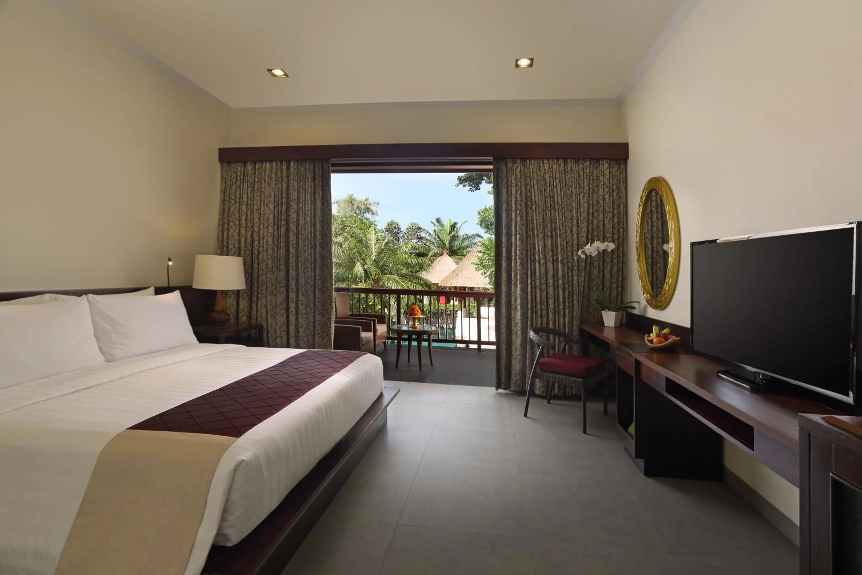 Bed in Griya Santrian a Beach Resort And Spa