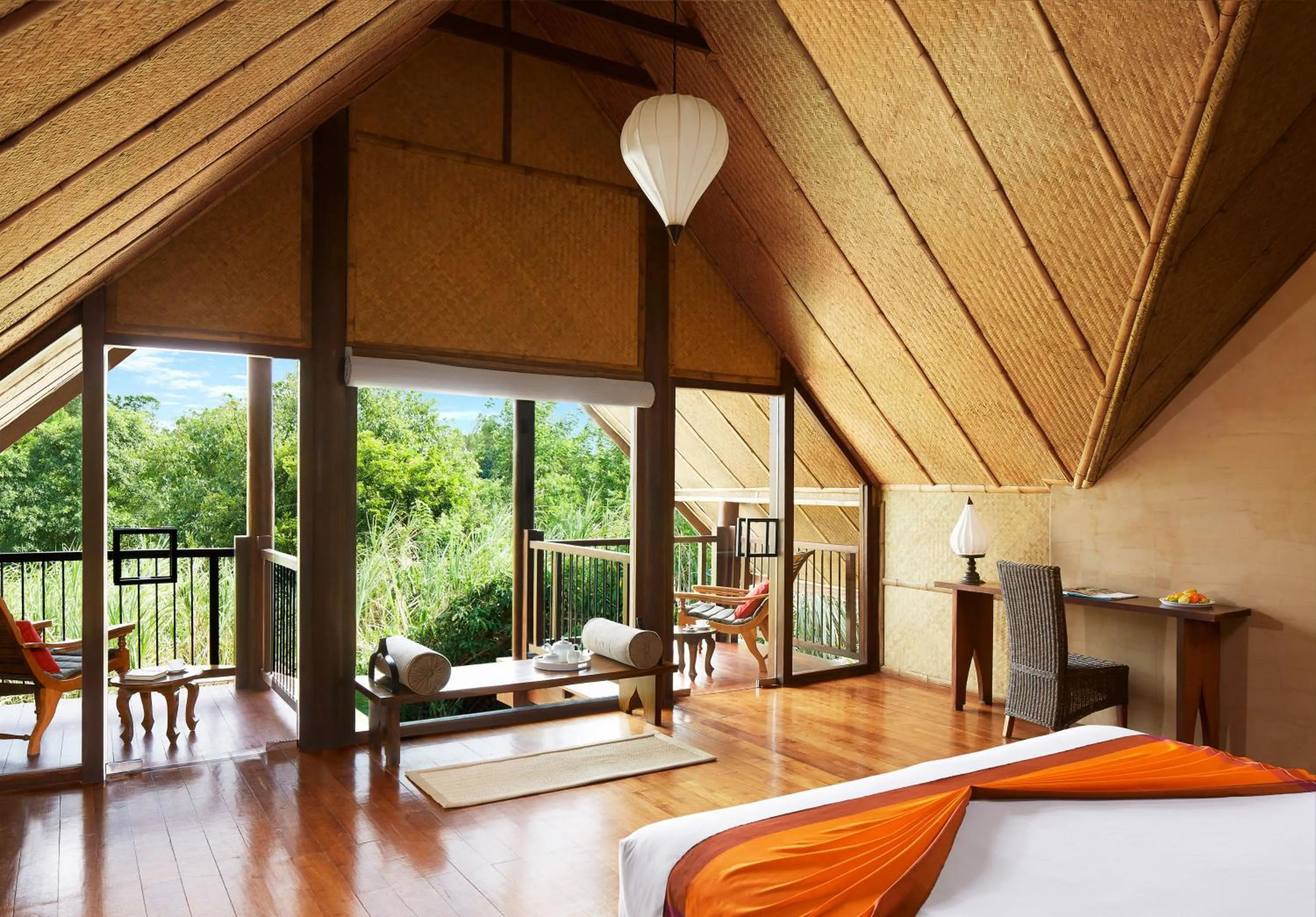 View (from property/room), Bed in Jetwing Vil Uyana, A Luxury Reserve