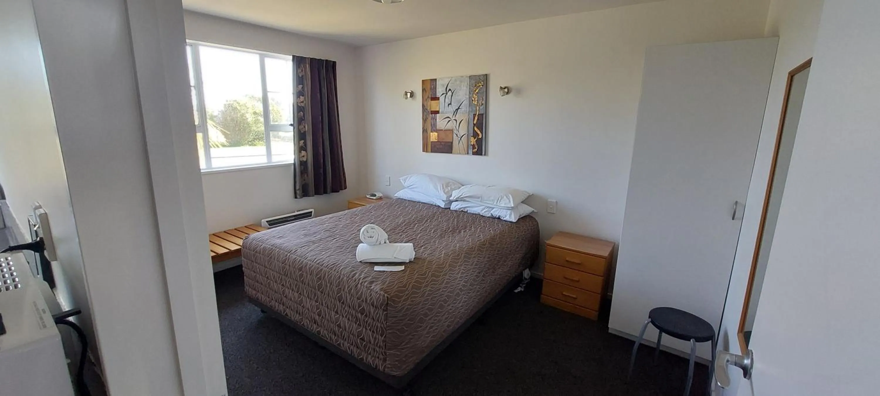 Bed in Fitzherbert Court Motel