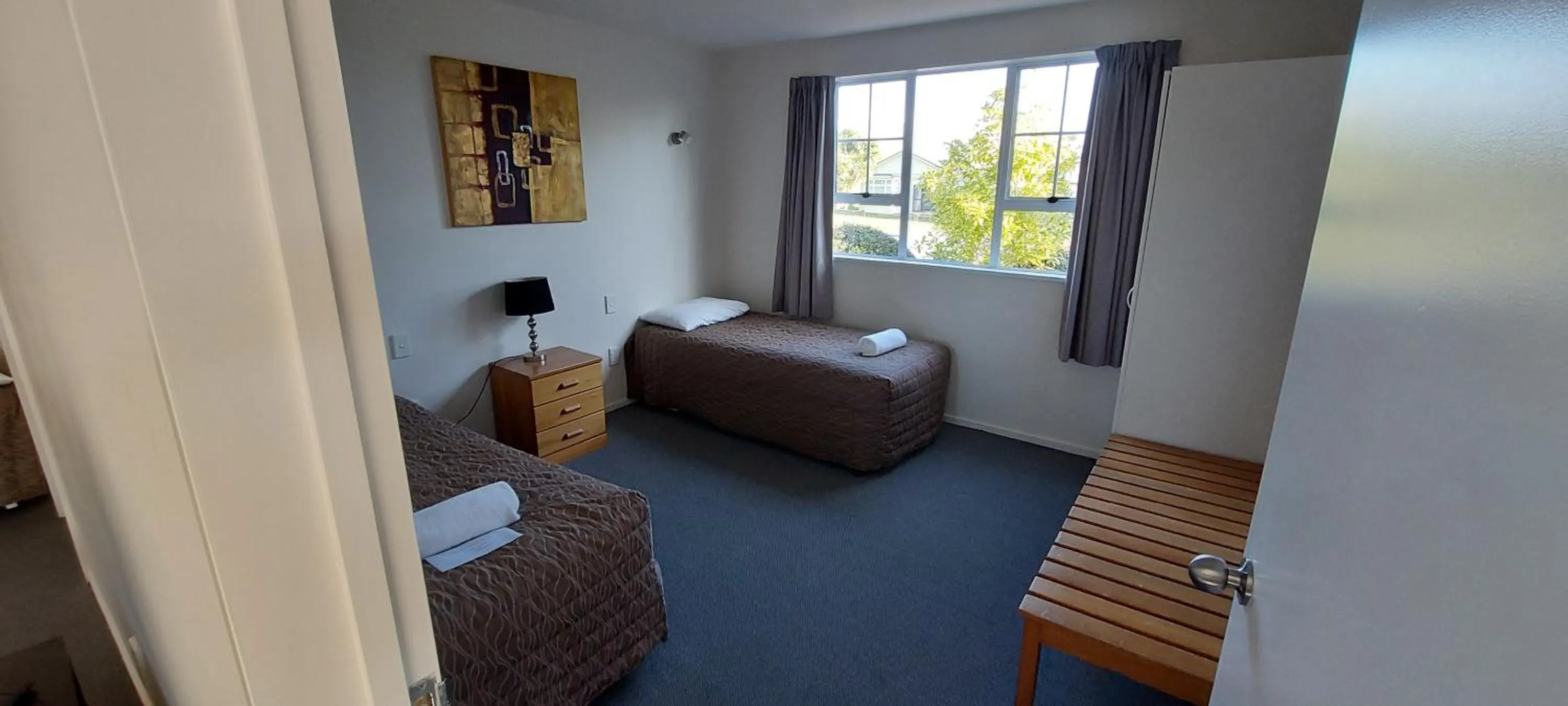 Bedroom, Bed in Fitzherbert Court Motel