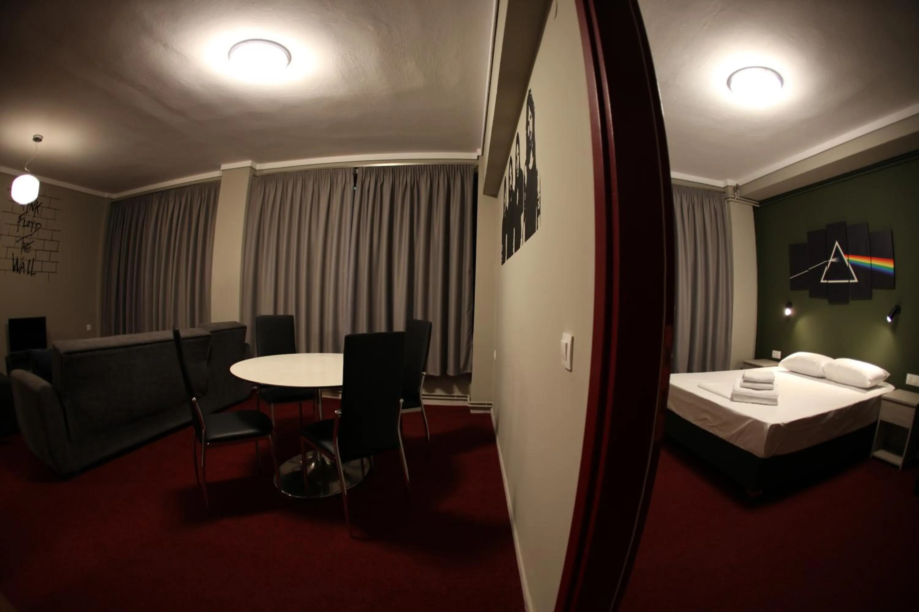 Seating area, Bed in Stay Hybrid Youth Hostel