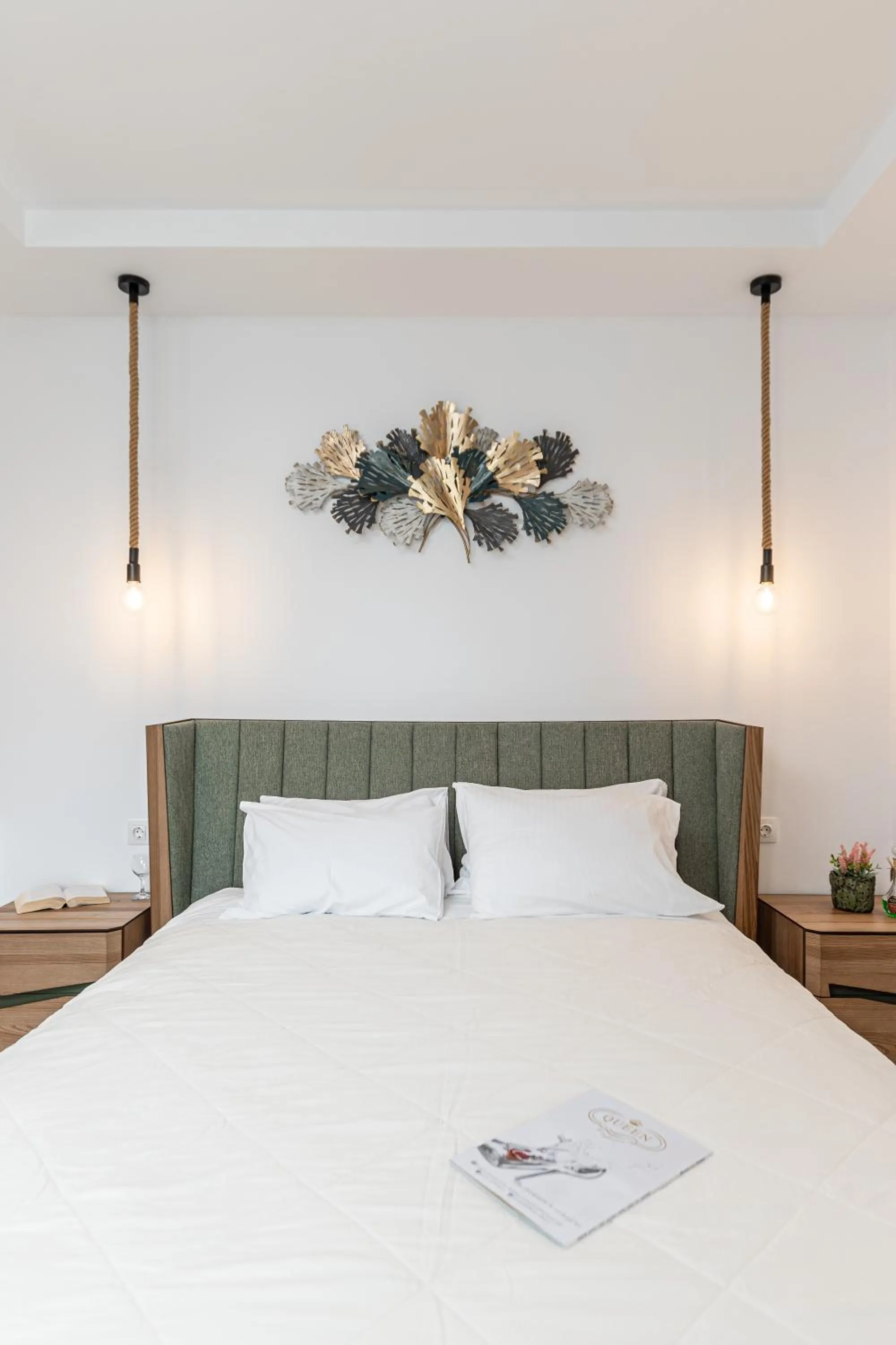 Bed in Sun Beach Hotel