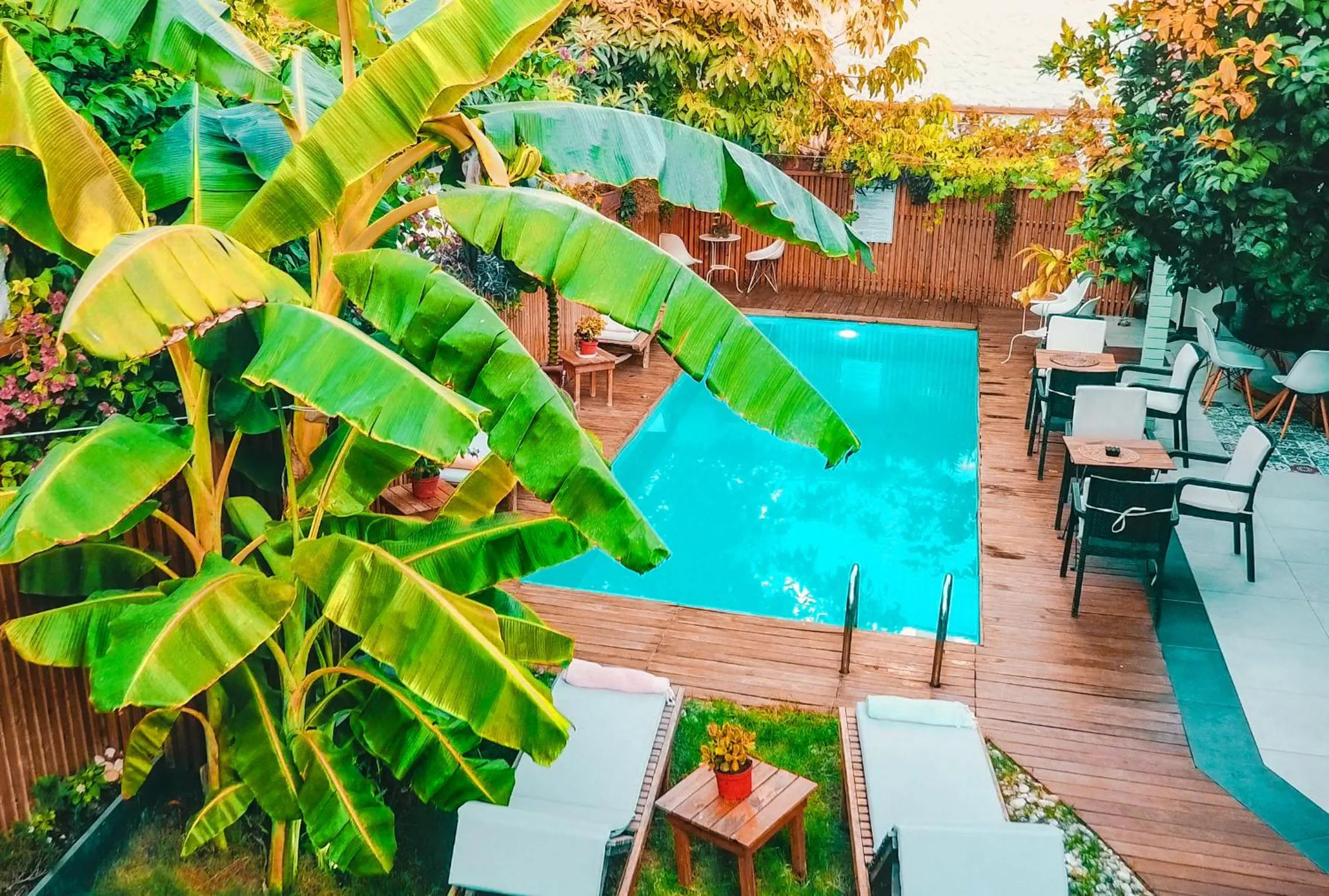 Pool view in The Suite Apart Hotel