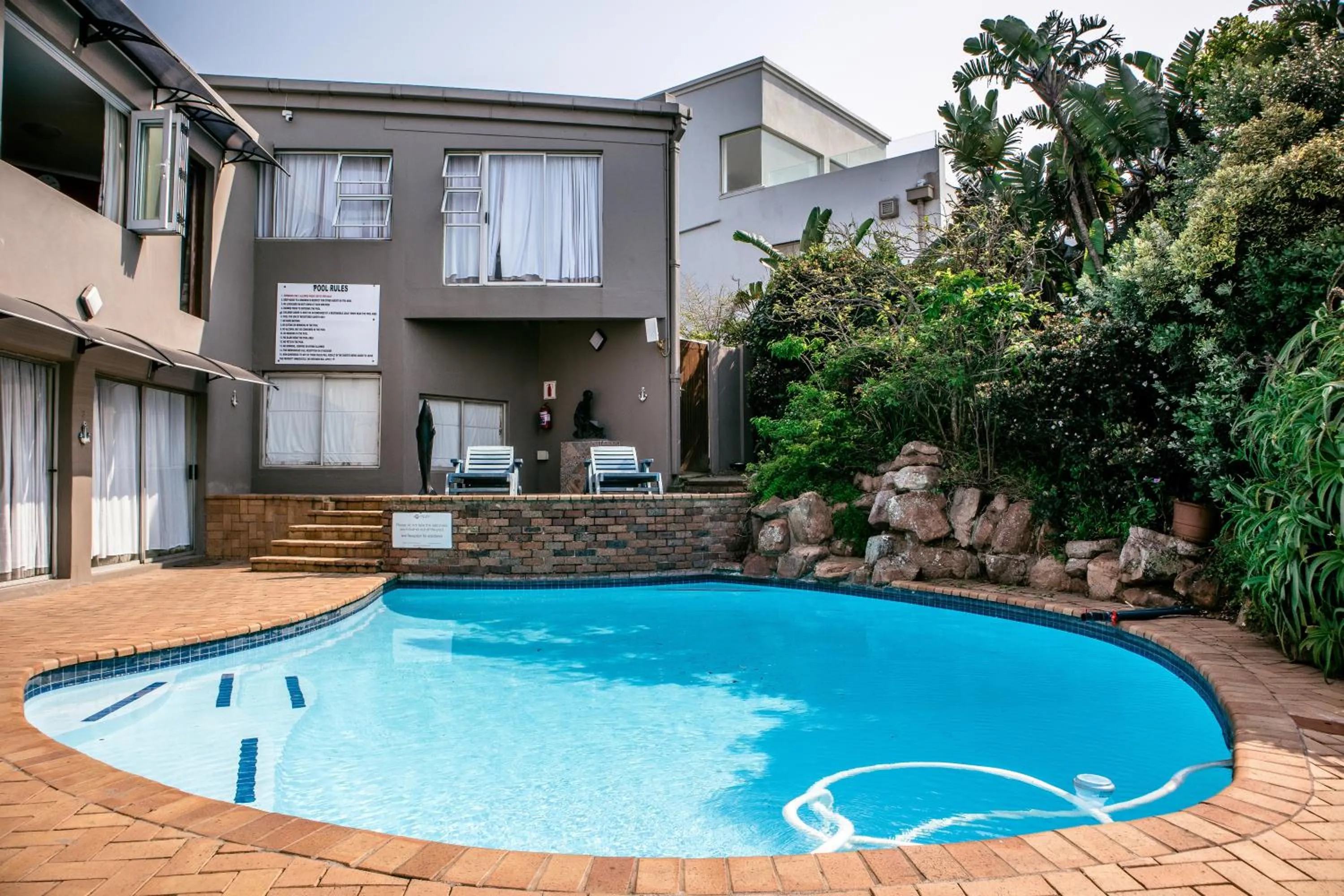 Pool view in 305 Guest House