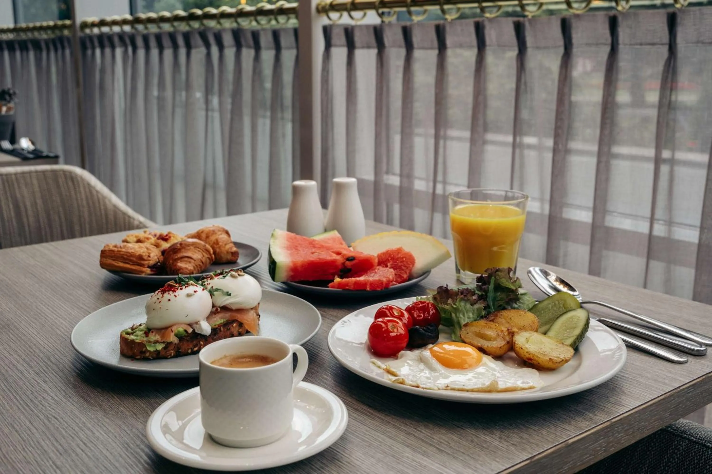 Breakfast in Radisson Blu Latvija Conference & Spa Hotel, Riga