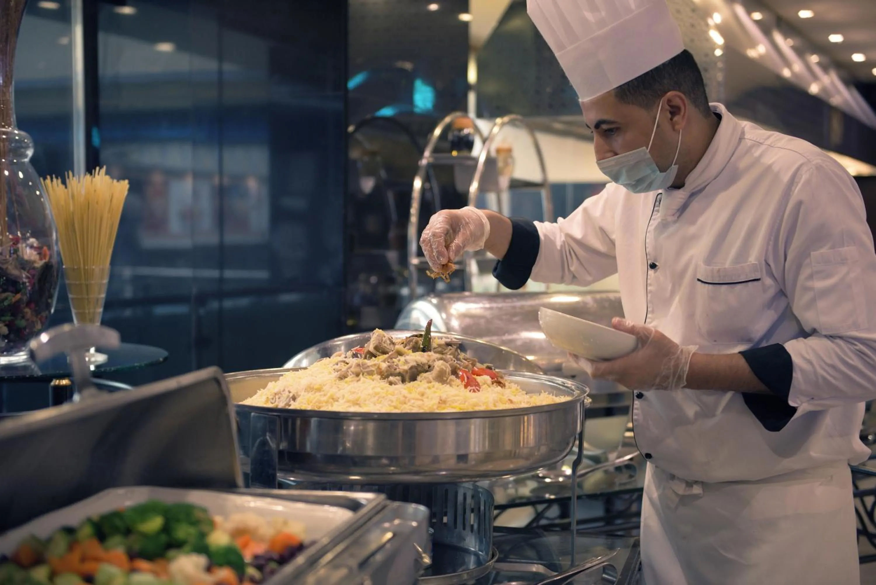 Food close-up in SAJA By Warwick Madinah Hotel